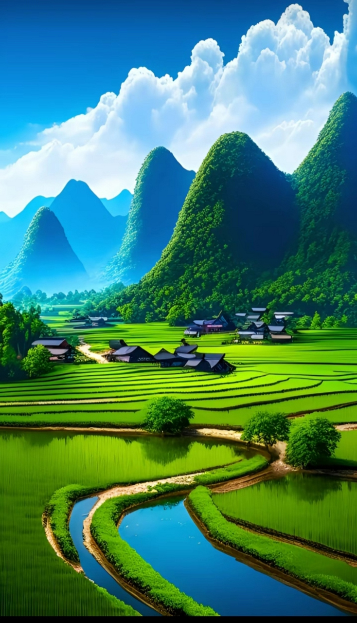 今天我来到了一个美丽的山谷,这里风景如画,令人陶醉.