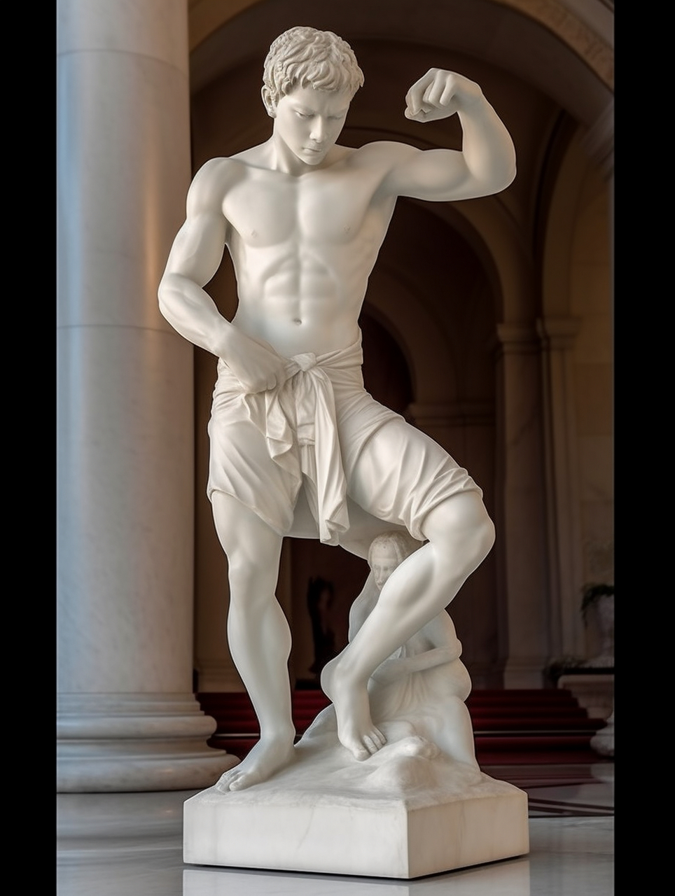 文艺复兴时期的雕塑作品还非常注重表达情感和故事性.