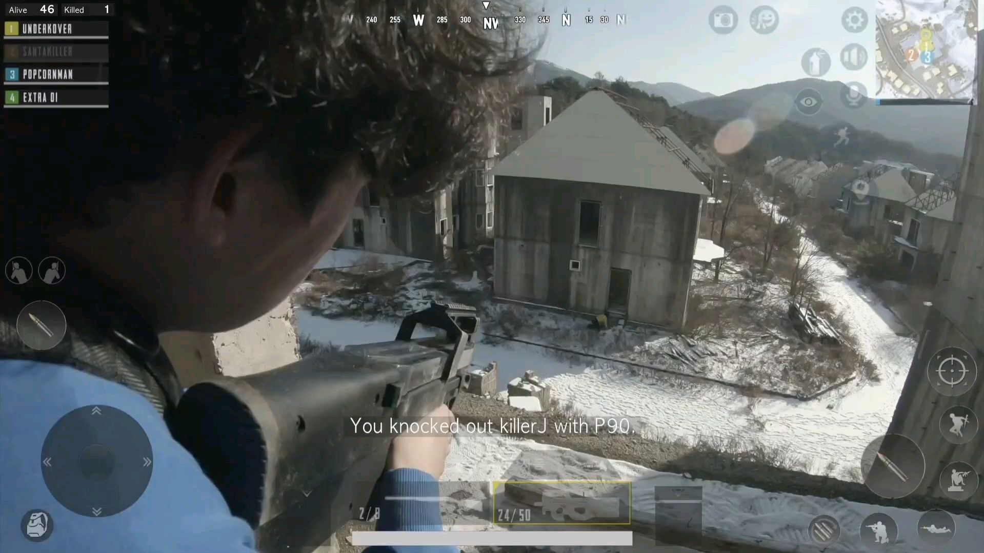 当你和四个队友玩真人版吃鸡!第一视角带你大吉大利!晚上吃鸡!