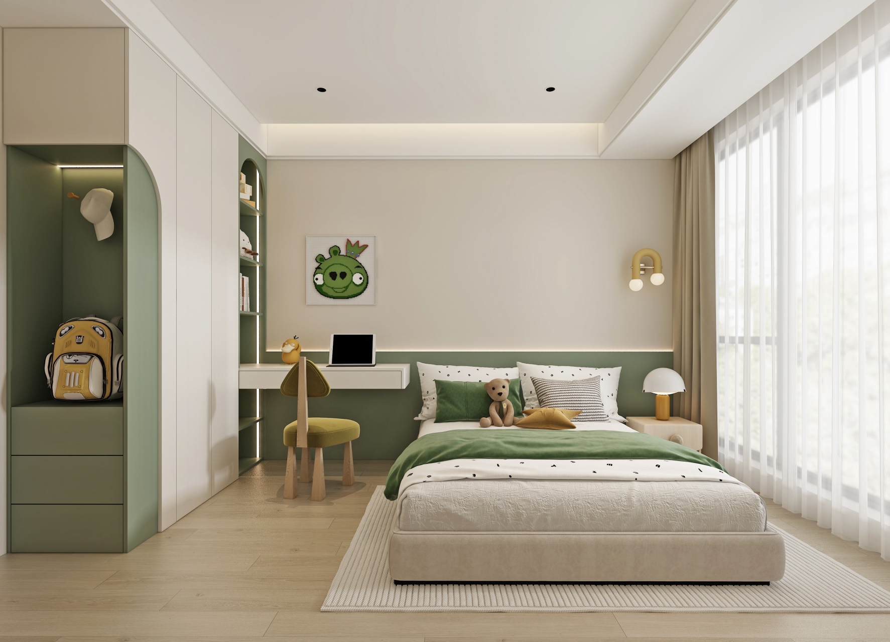 九款儿童房设计,温馨舒适有童趣的房间.#家居装修# #动态优创月