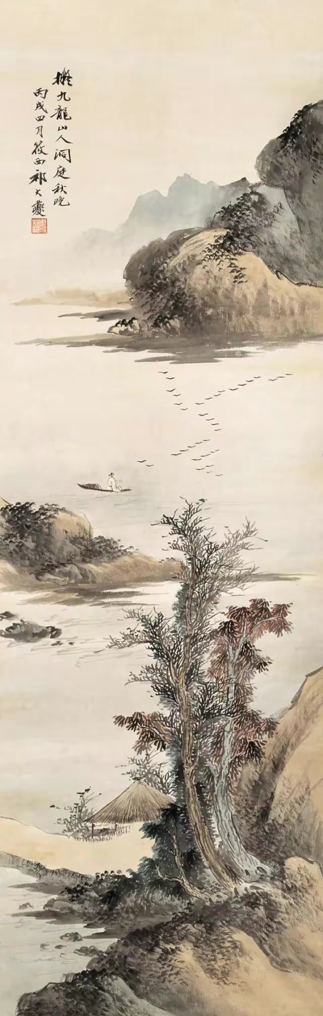 行为乖张的绘画大师祁大夔山水画作品欣赏