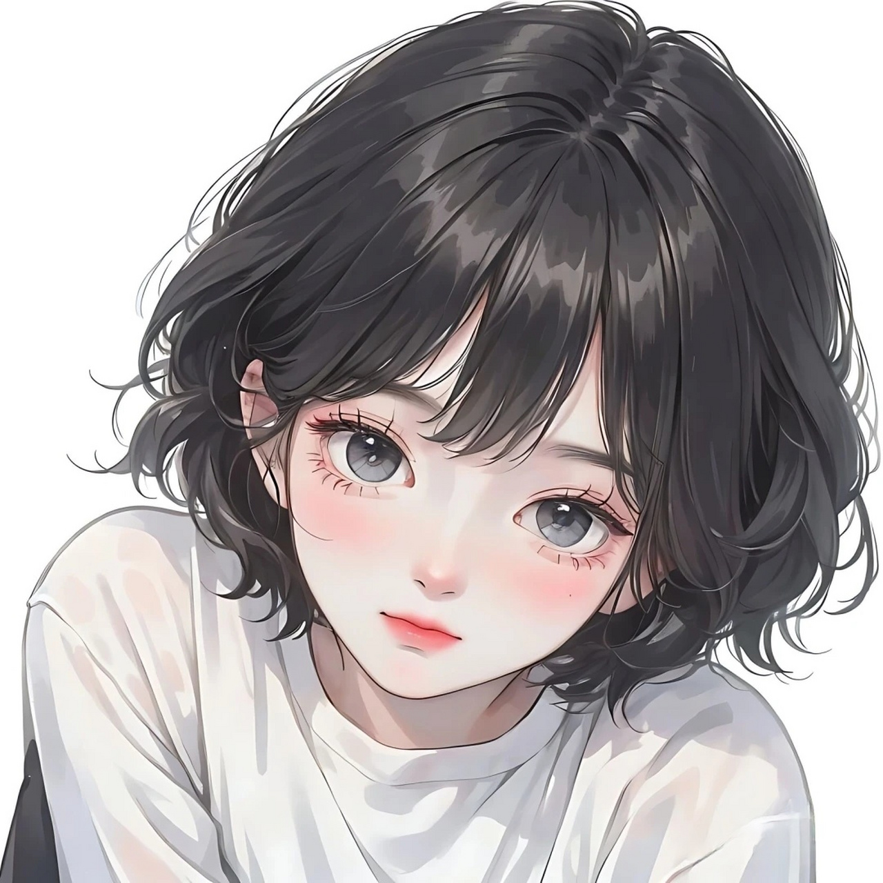 短发女孩真的是又酷又刹,可盐可甜,短发姐妹快看过来,来领新头像啦!