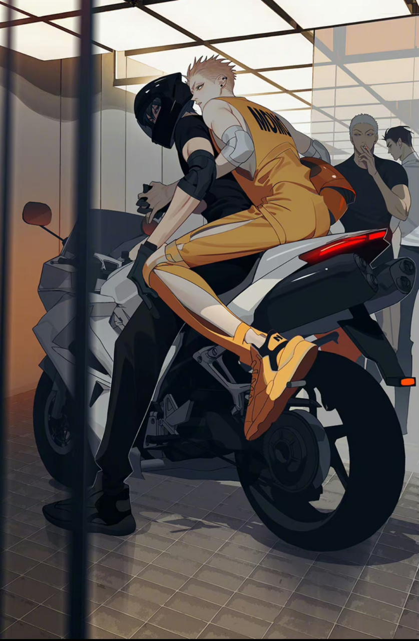 哟哟哟,骑个车还要牵手[偷笑] 画师:old先