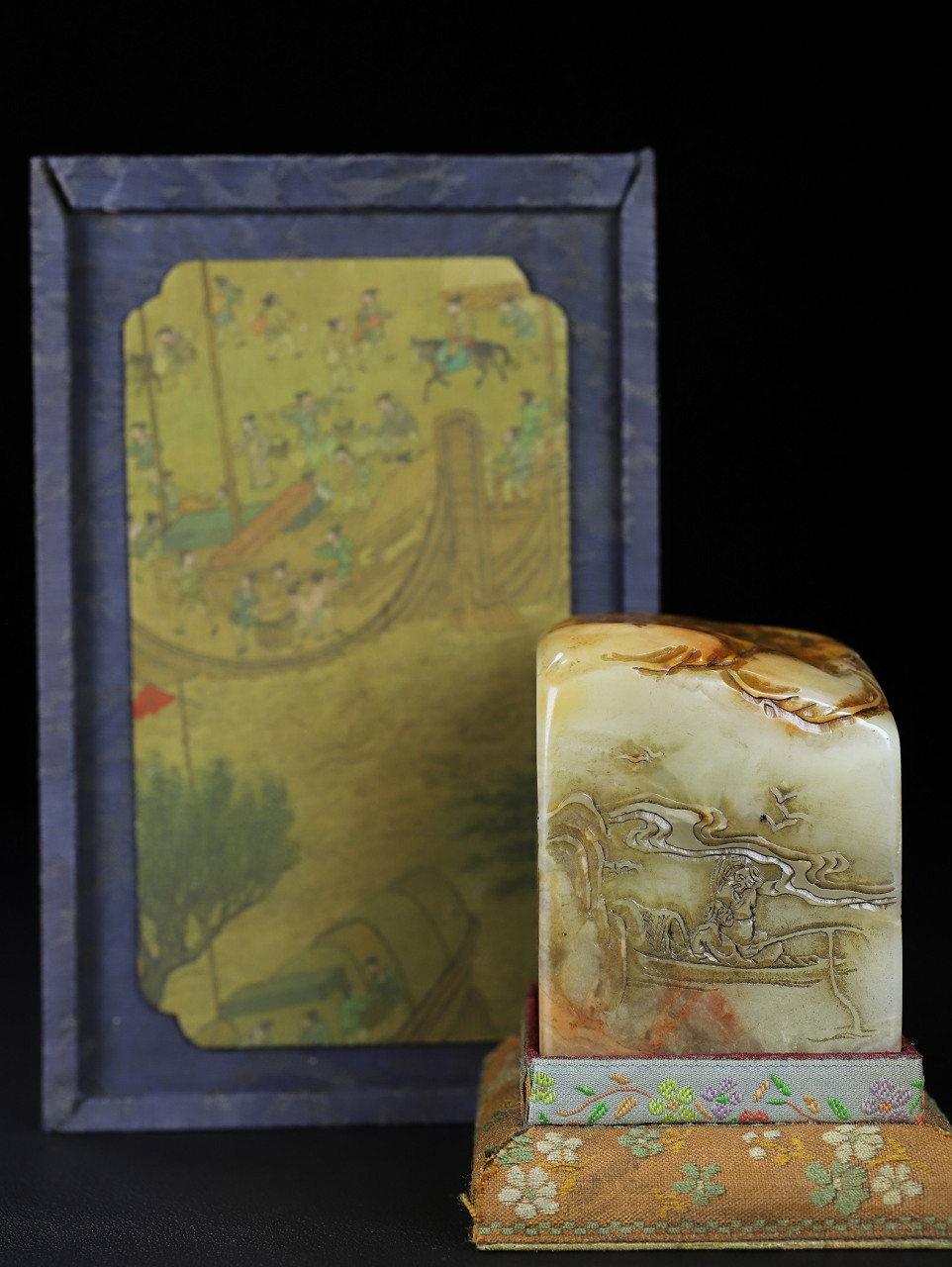 旧藏珍品纯手工雕刻寿山石印章.