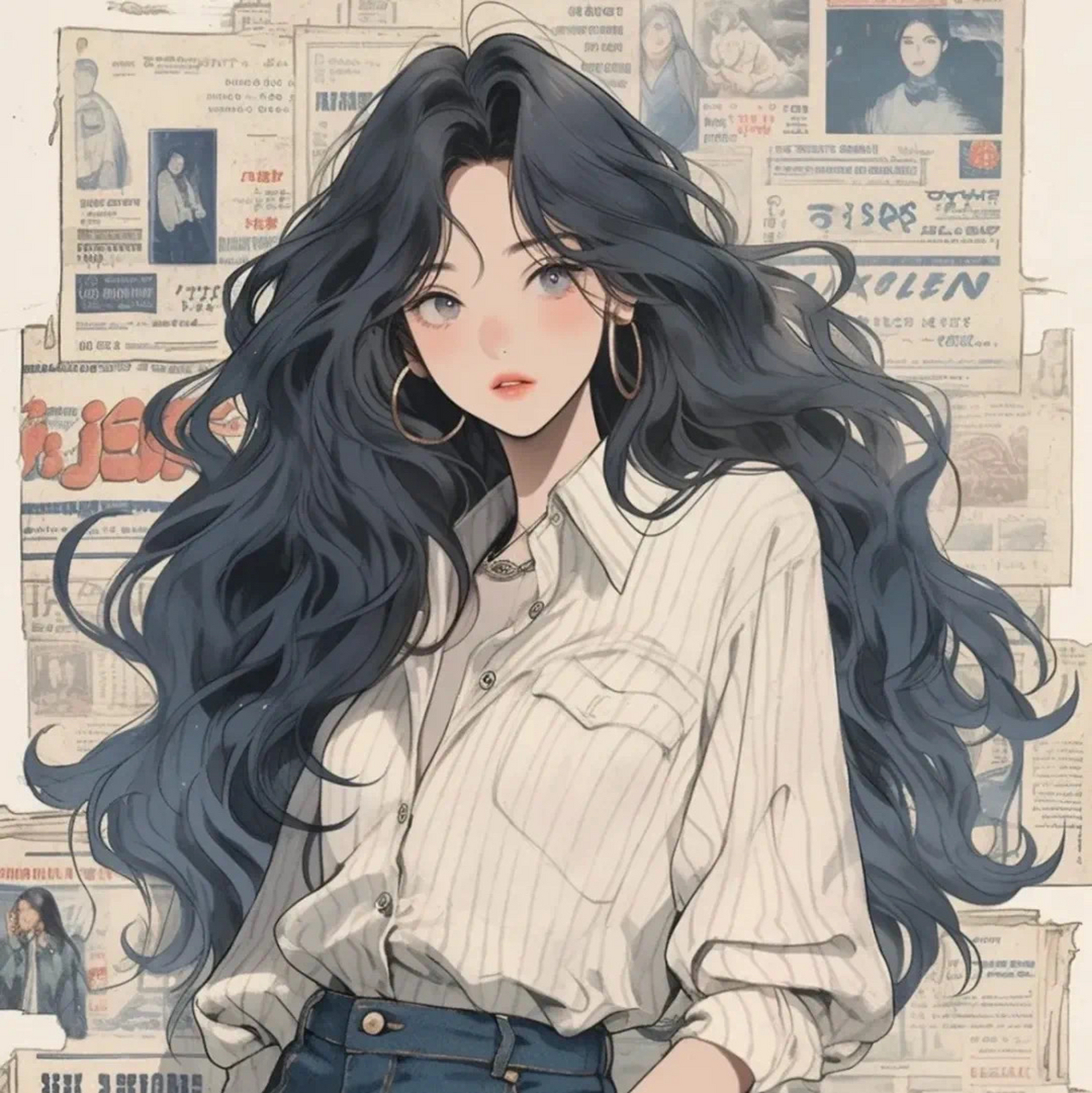 旧漫女头|复古港风头像合集