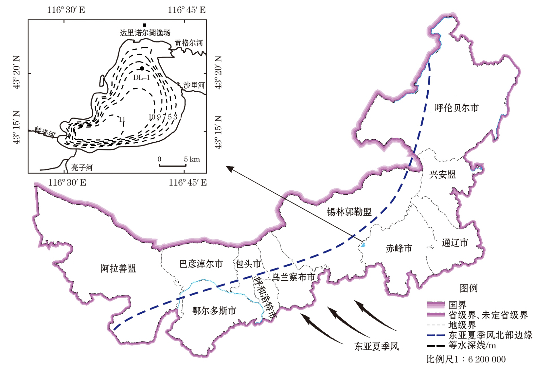 捕鱼儿海——达里湖  达里湖位于内蒙古赤峰市克什克腾旗西部贡格尔