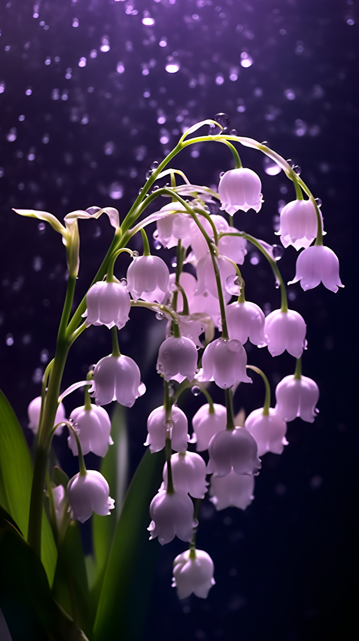 ai做花第三天,铃兰花.项目可做手机壁纸!