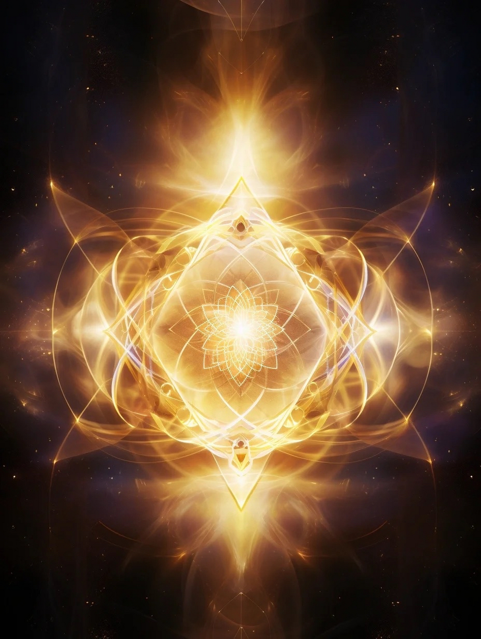 接收金色能量的绽放  鼓起勇气往自己最害怕的深处走去,与伤口在一起