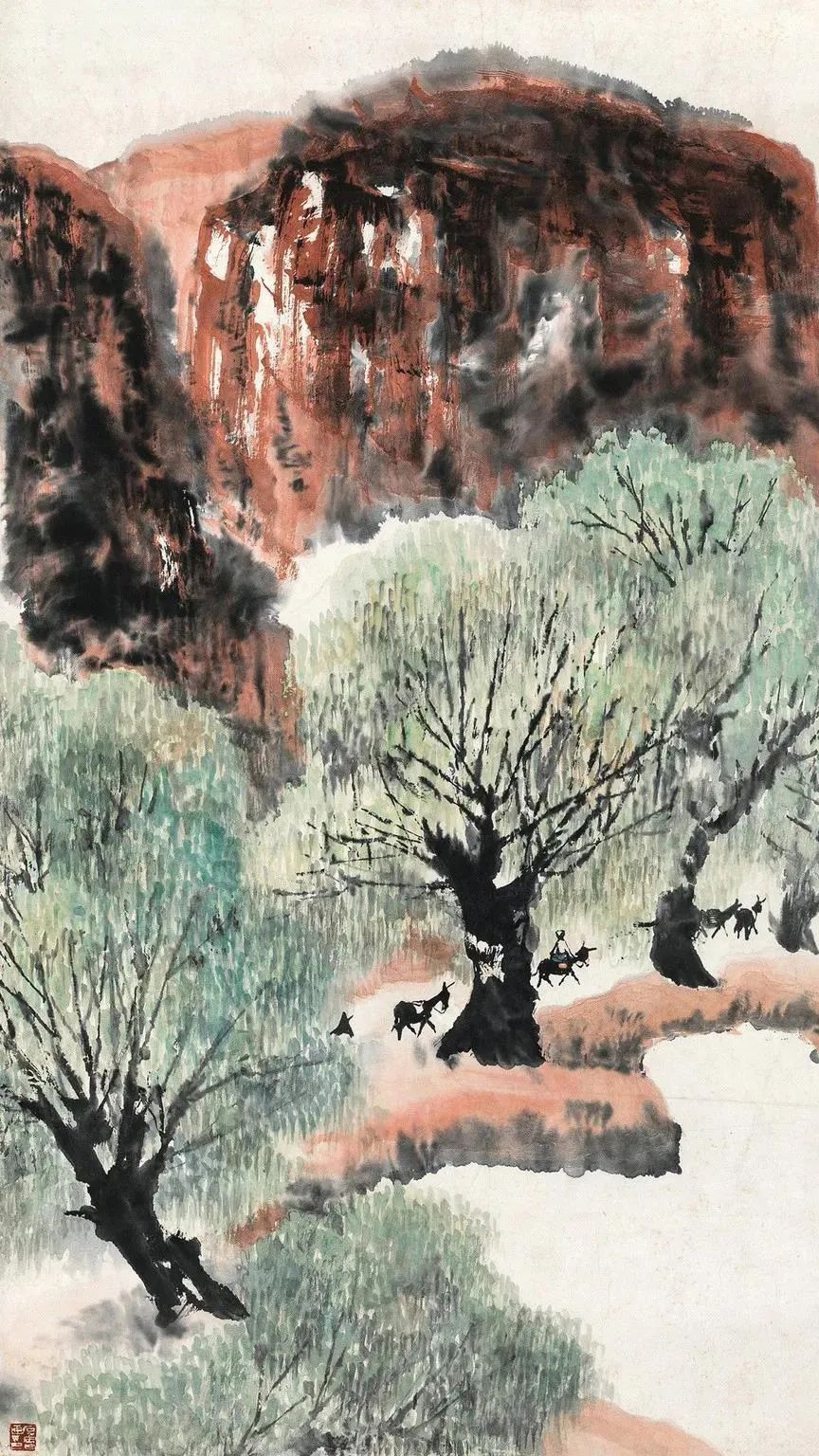 艺海拾贝丨中国画阔远式构图的特点