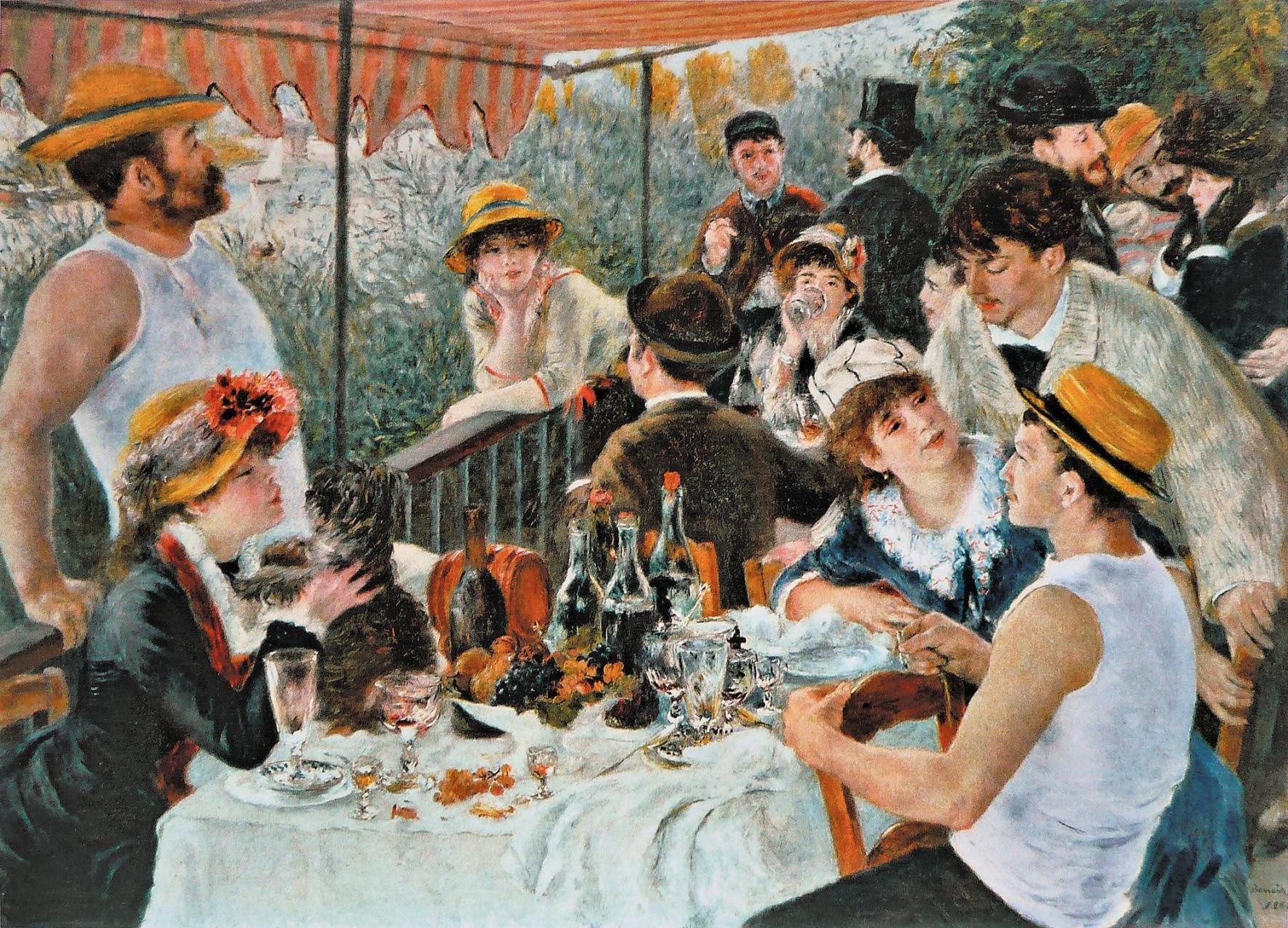 红磨坊的舞会 bal du moulin de la galette 〔法〕雷诺阿 1876年