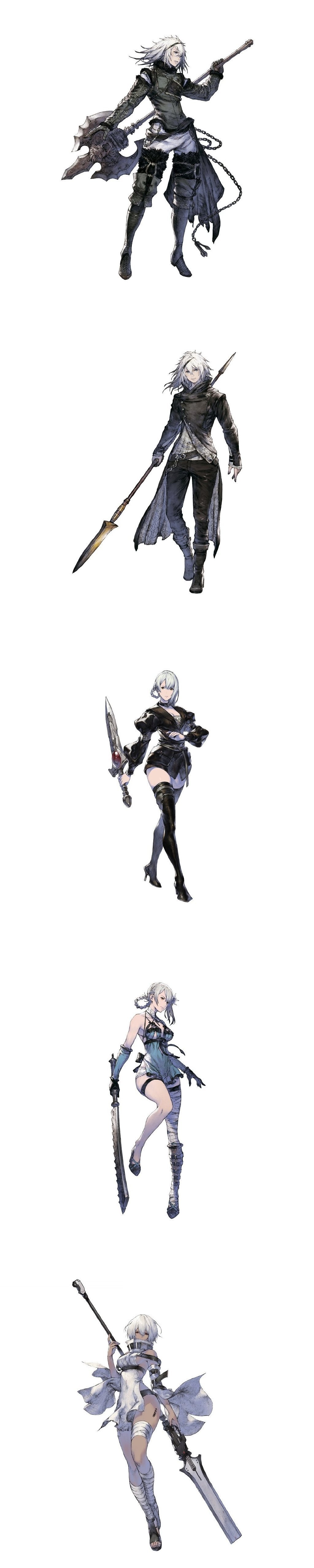 游戏《尼尔:重生》人物设定插画欣赏