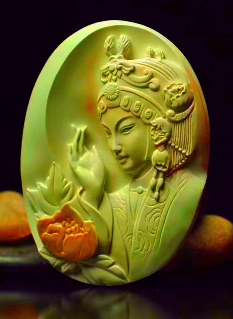 俏色绿松石这样巧雕谁能拒绝