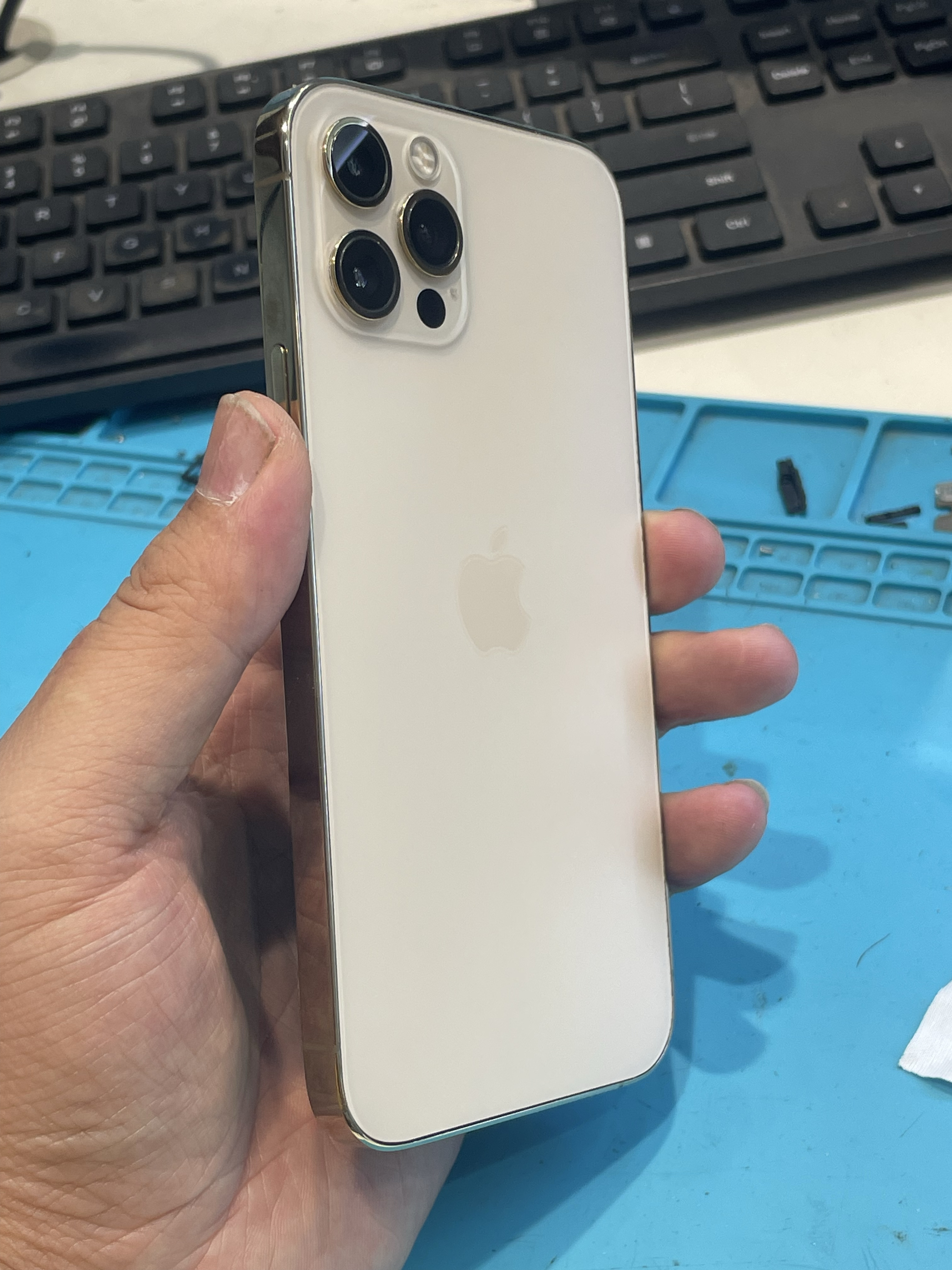 昆明一粉丝朋友送修一台苹果12pro手机,客户说手机是买的二手机,手机