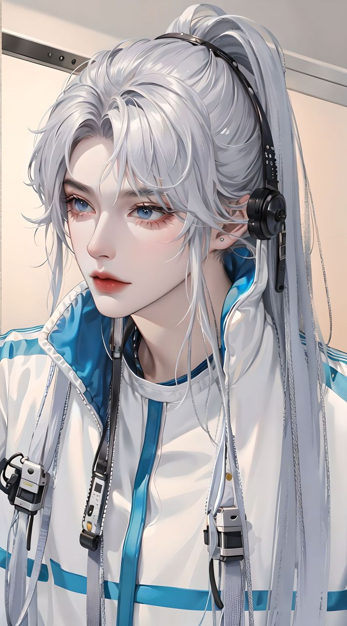 白毛美人 谁能不爱呢?#动漫头像和壁纸# #二次元美图