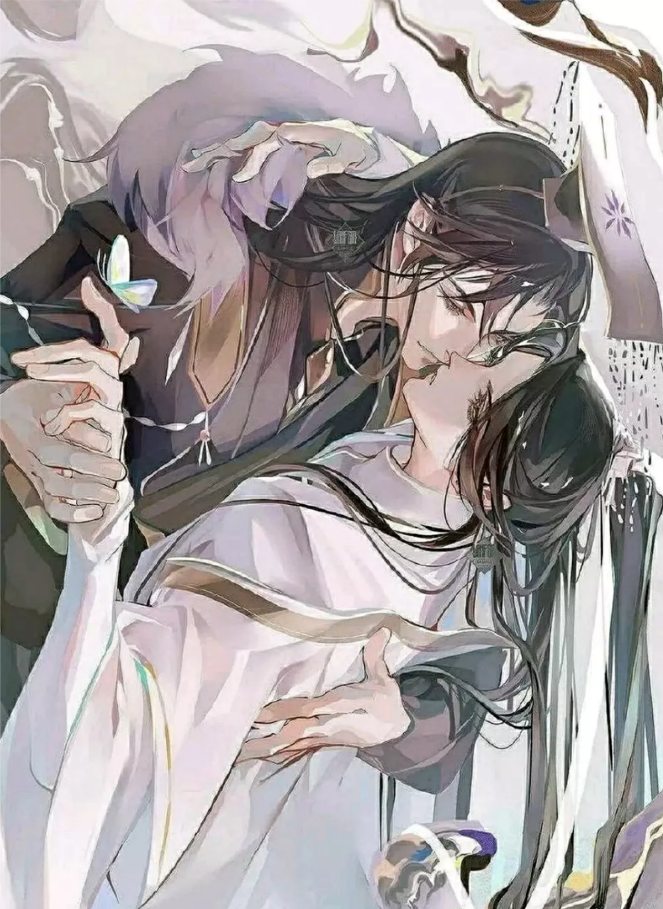 掐腰吻~#二哈和他的白猫师尊