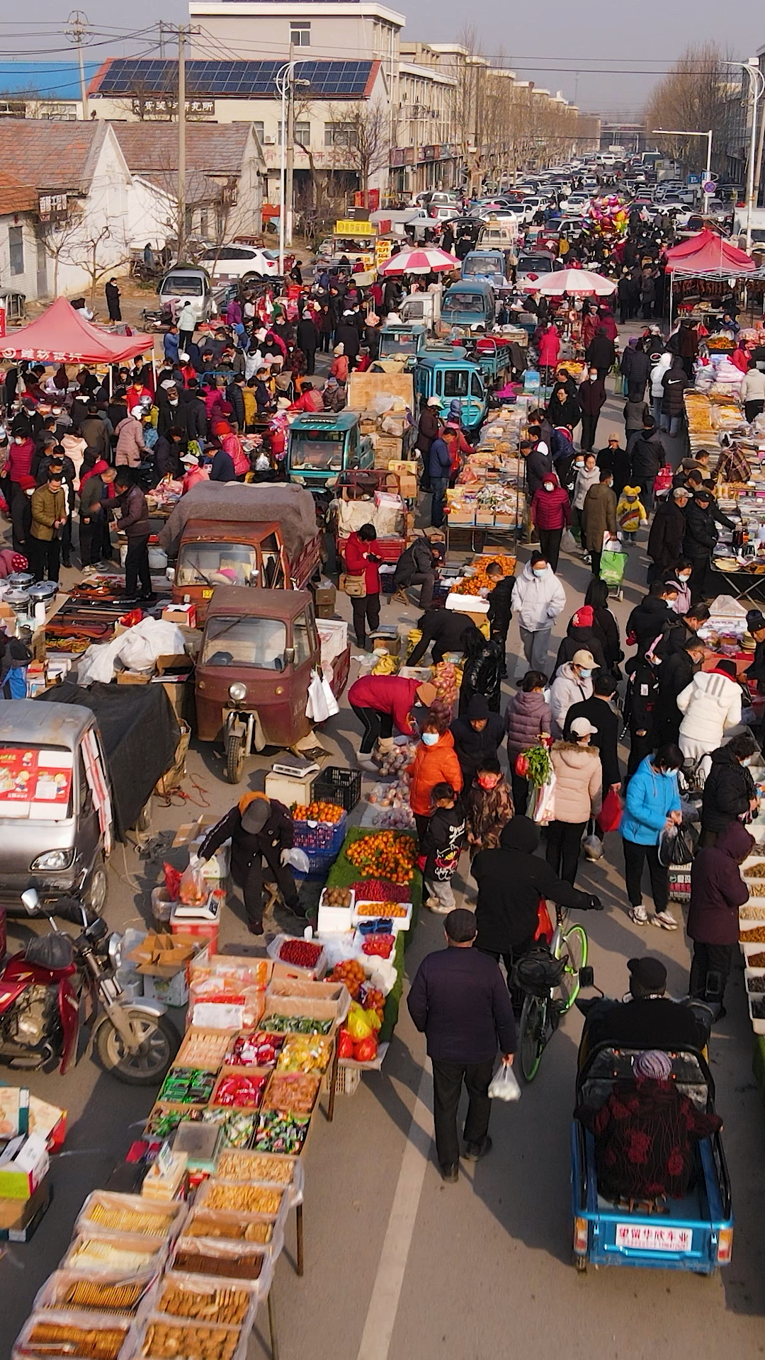 逢三逢八的望留大集,潍坊版清明上河图,宝通街通了,一定来感受下年味