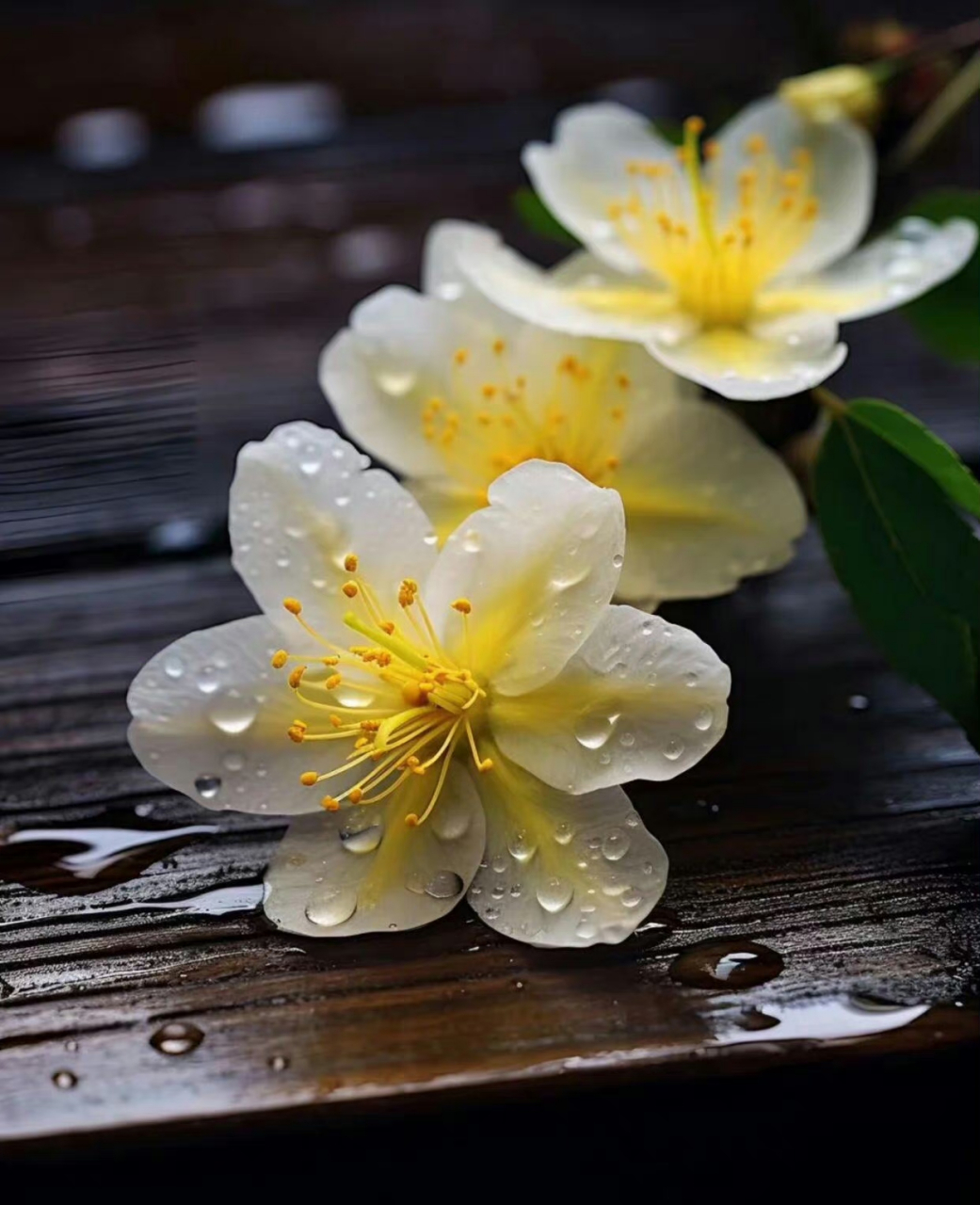 雨后花朵水珠的图片图片