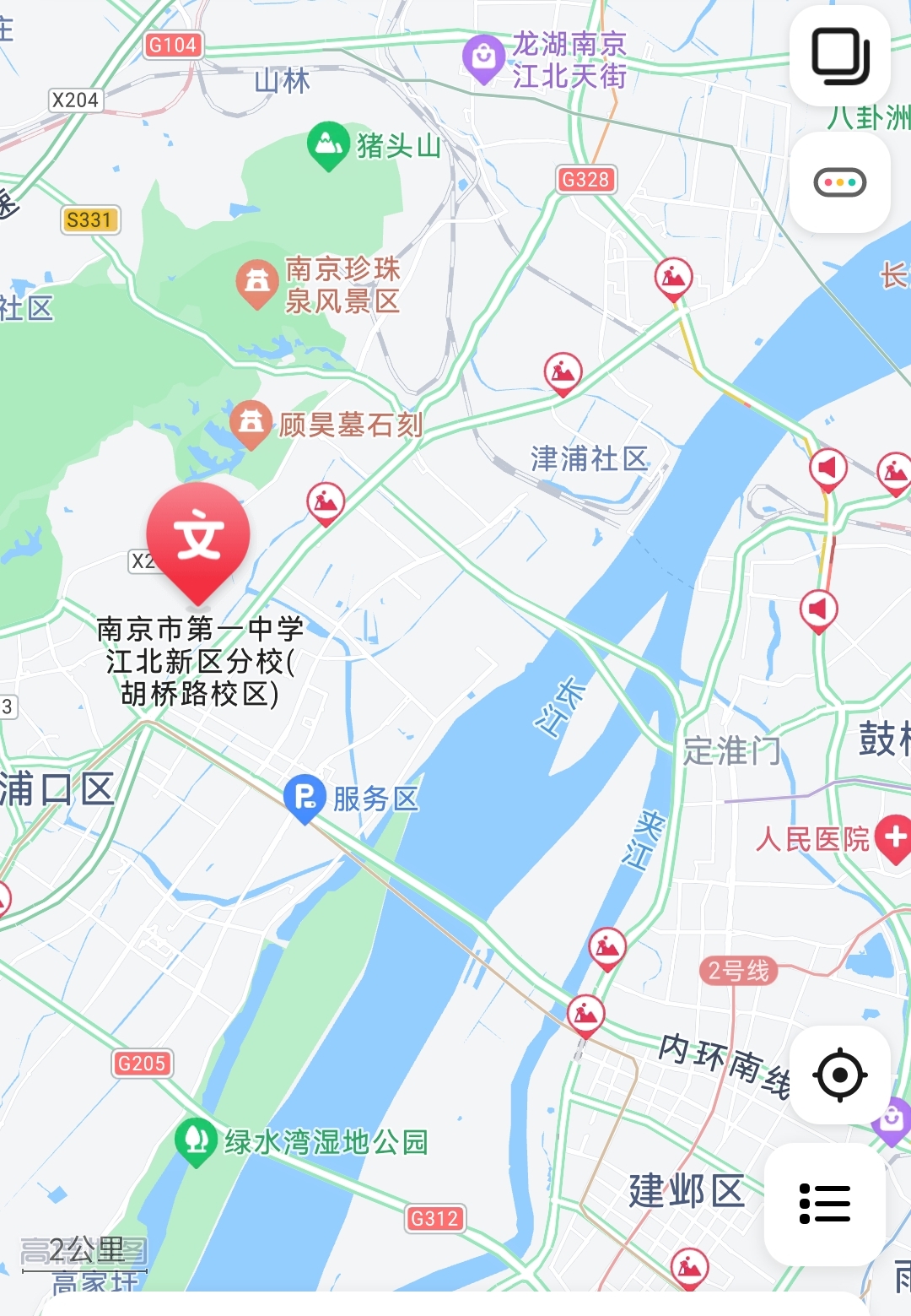 南京一中江北新区分校胡桥路校区开建