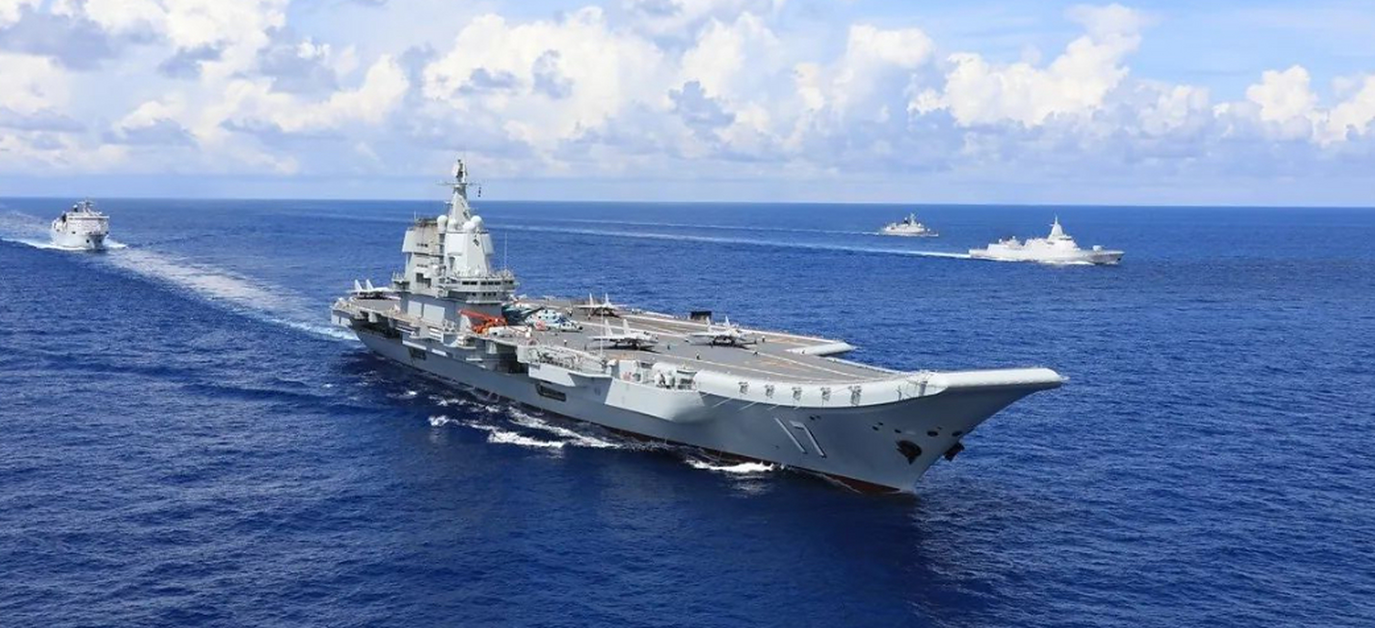 东部战区台海军演进入第二日  从8日开始在台湾周边进行的军事演习.