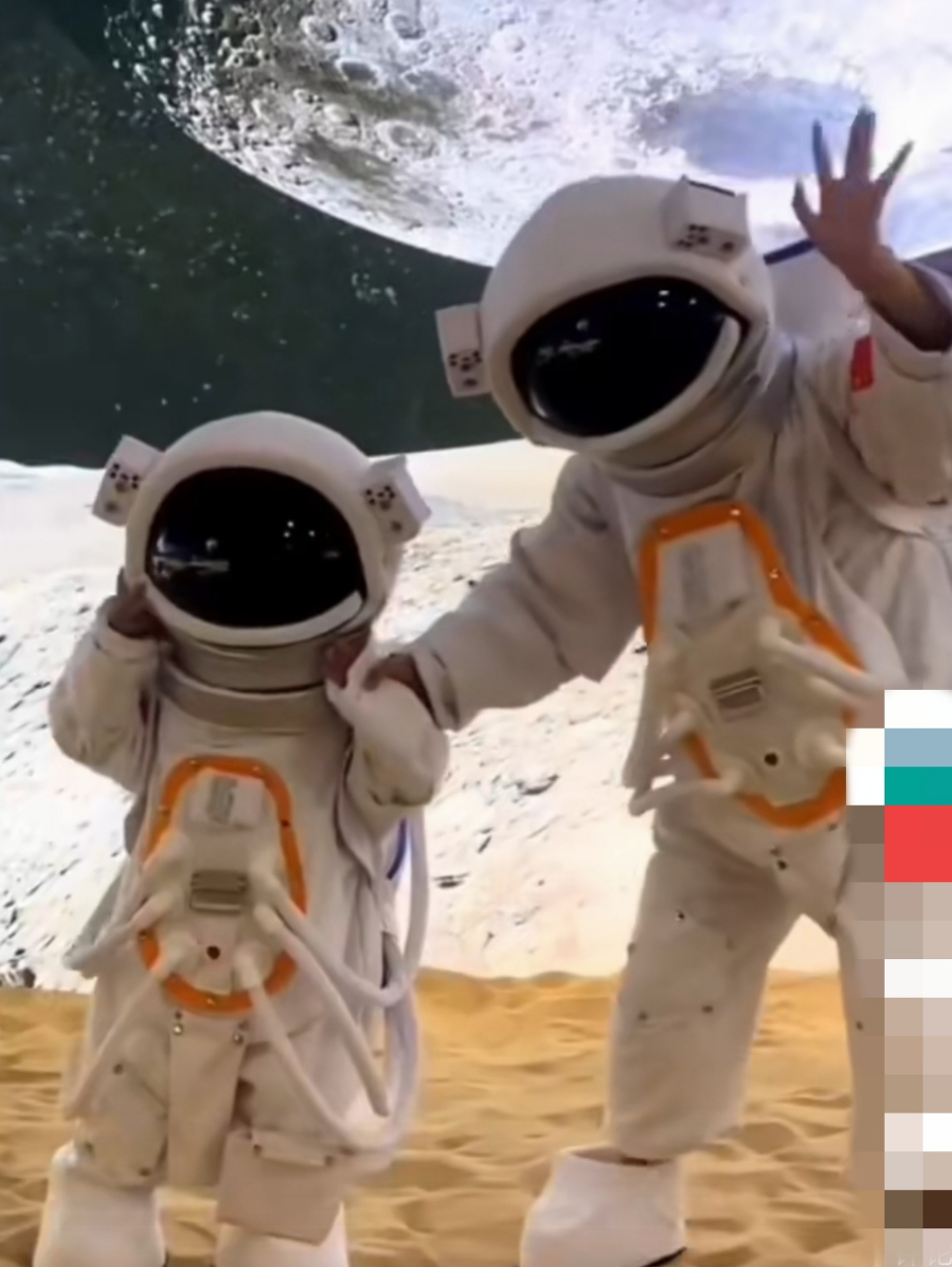 带孩子到上海参加这个活动,挺有意思! 漫步太空!