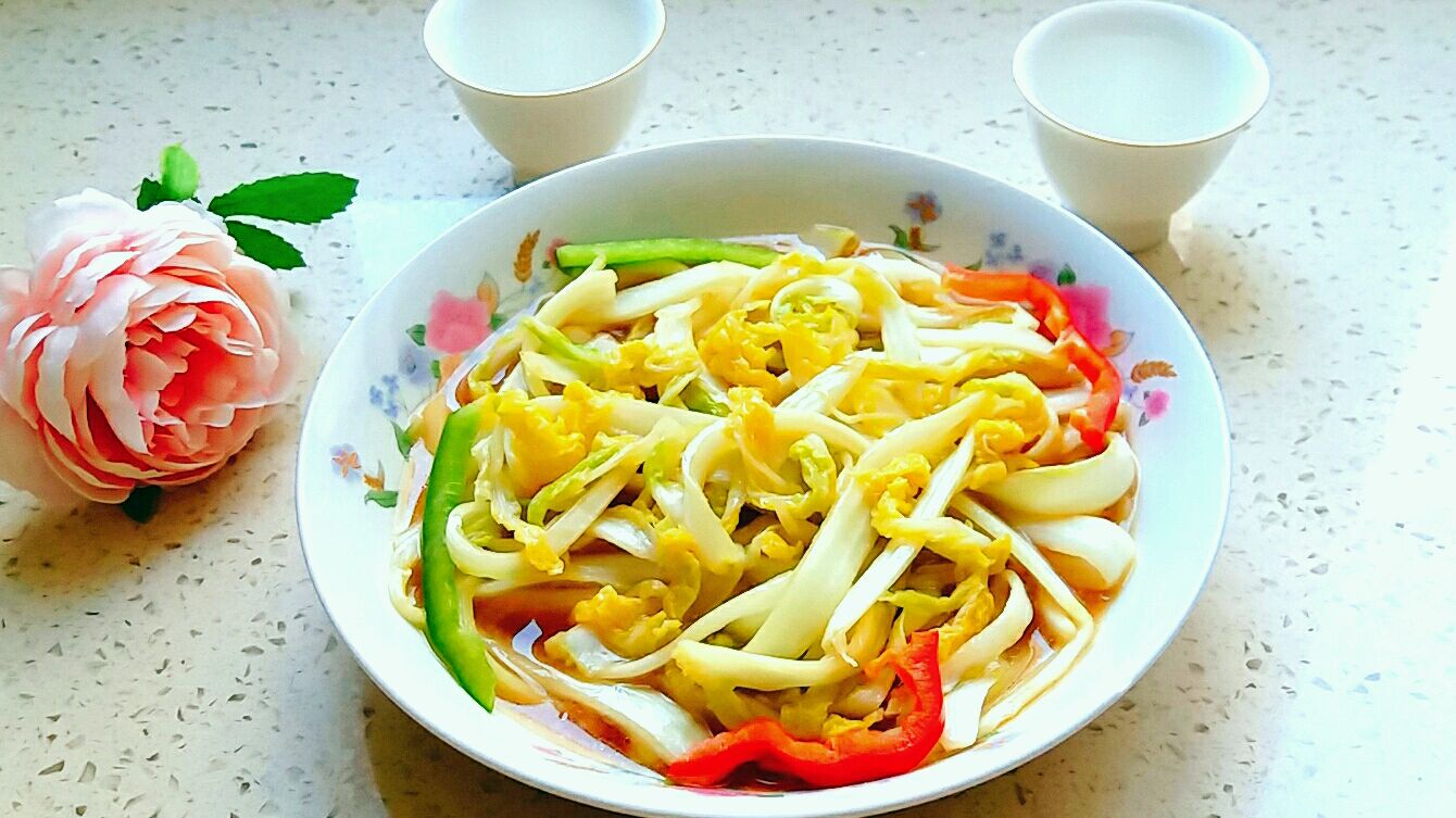 家常菜素炒娃娃菜