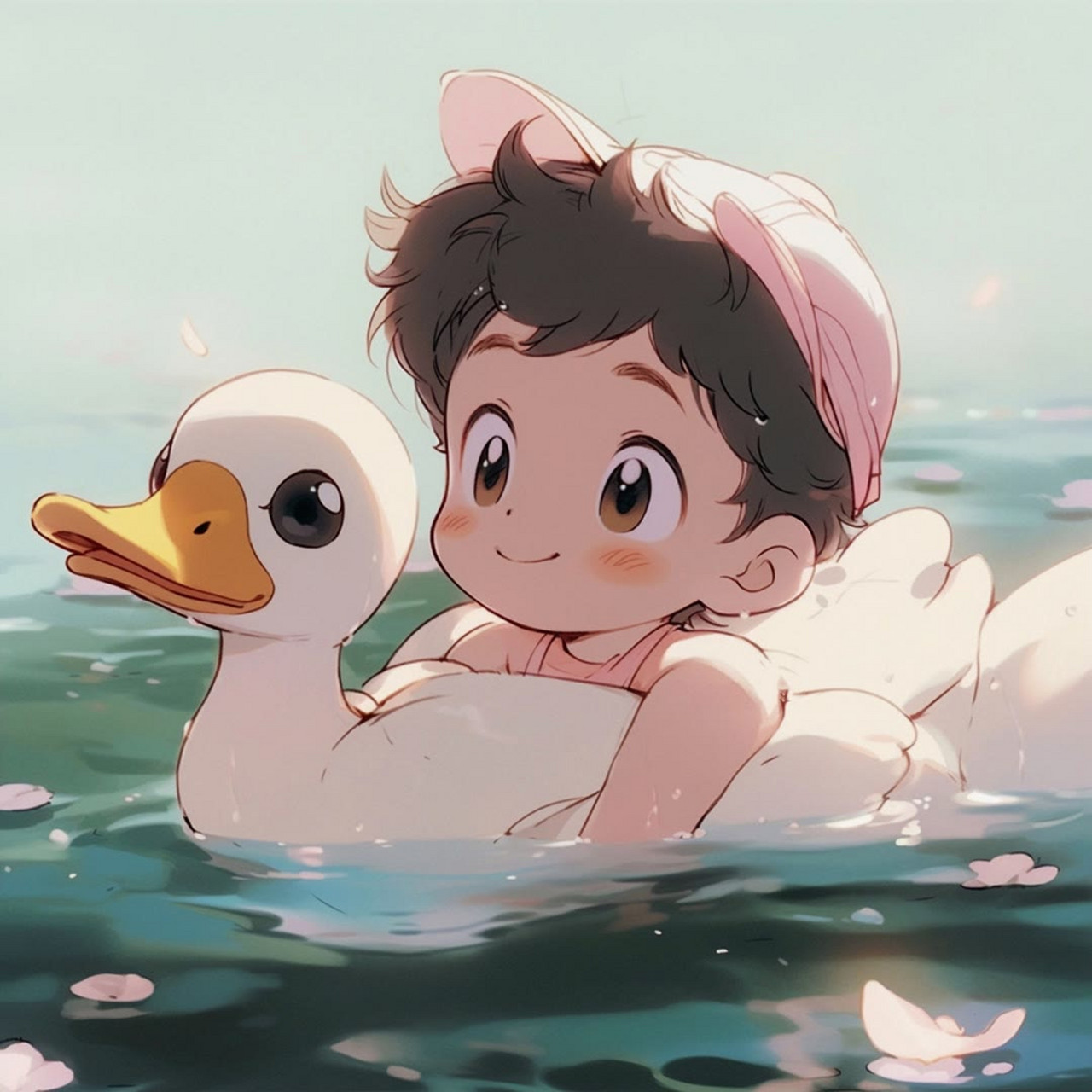 情侣头像男生版:在这个浪漫的夏天把遗憾叫风带走,让快乐一直延续.