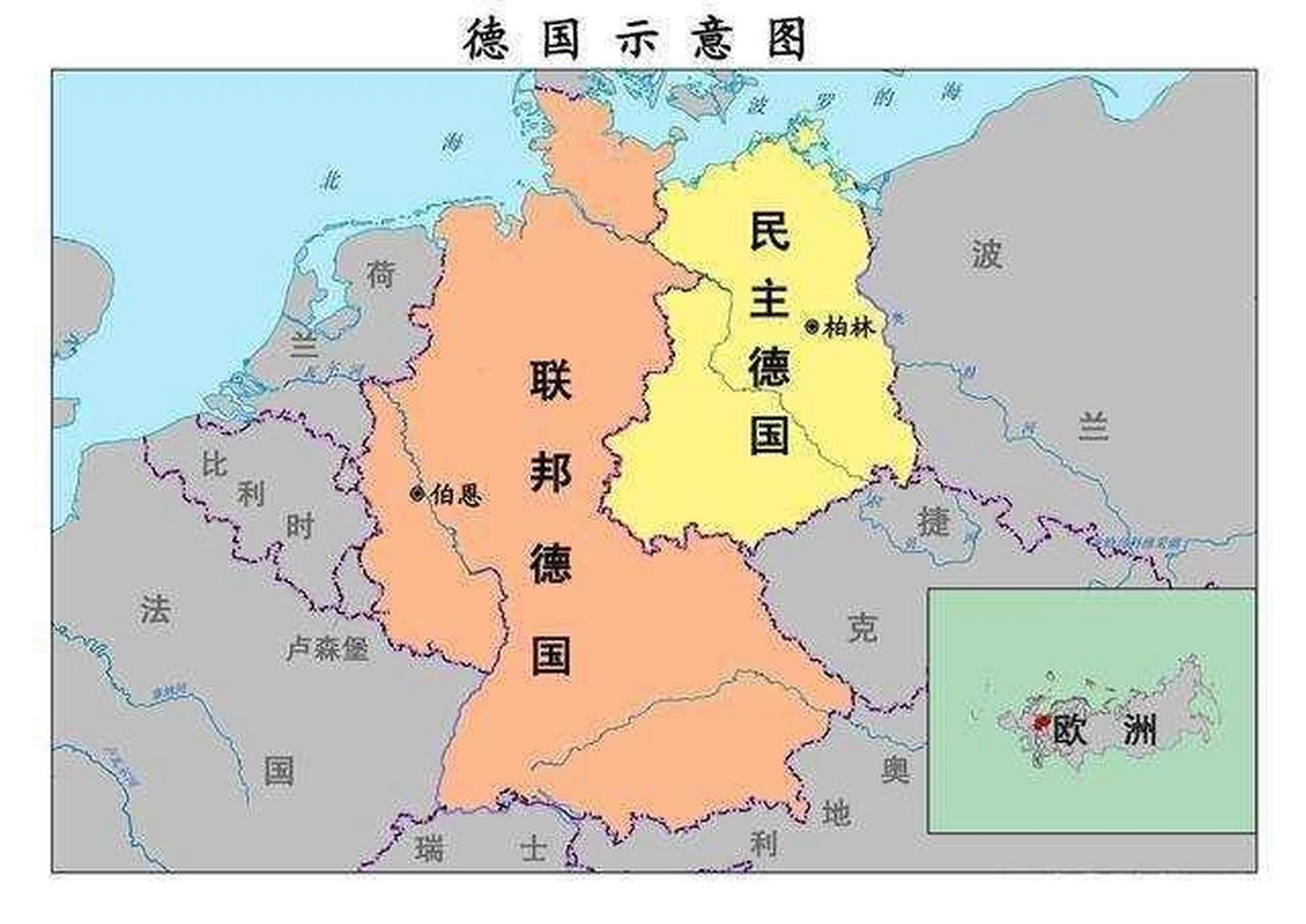 德意志民主共和国地图图片