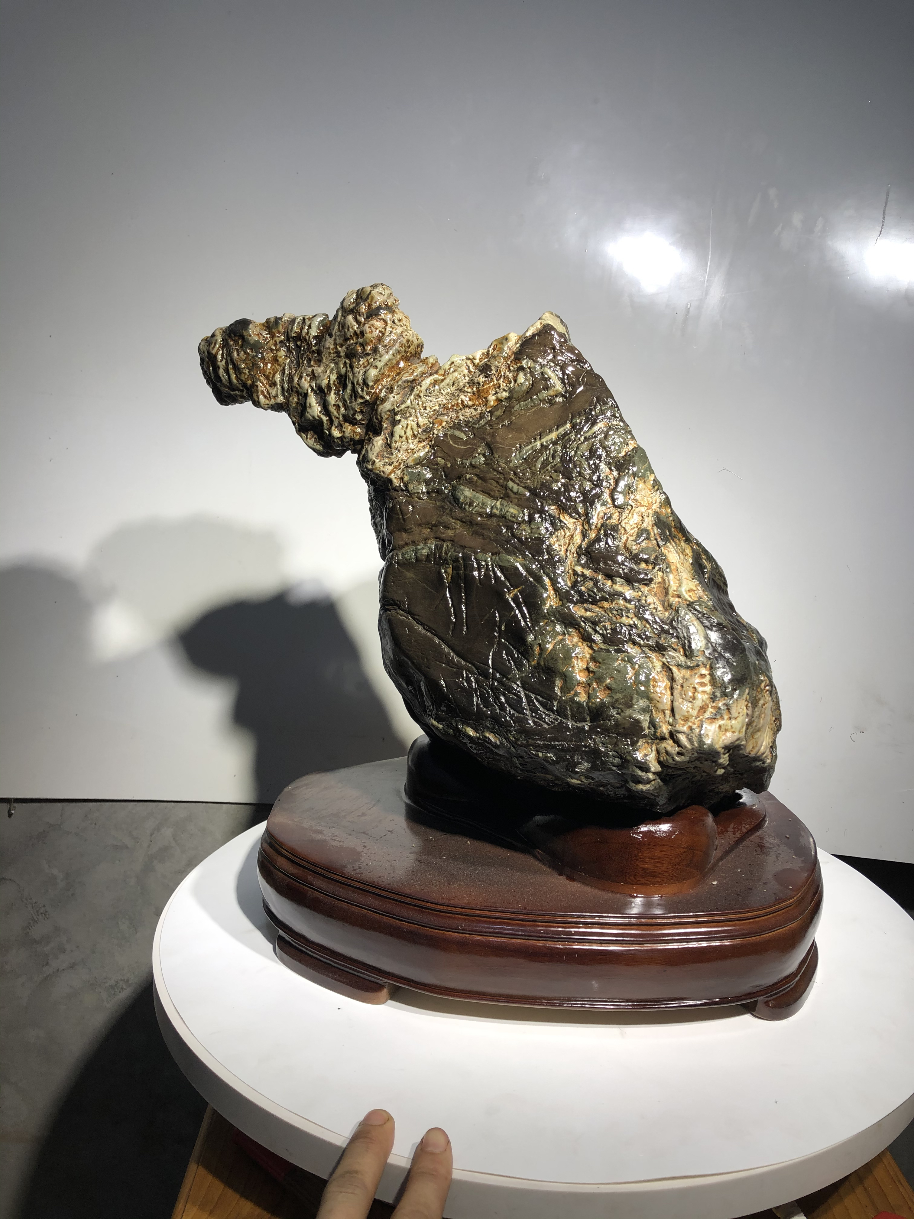 九龙壁奇石摆件