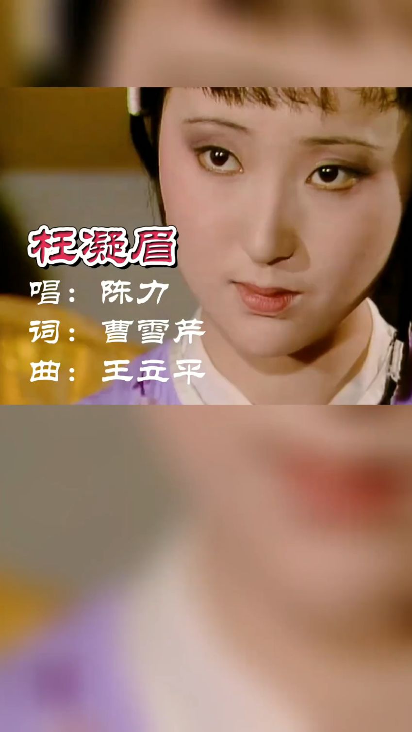 陈力经典演唱~枉凝眉