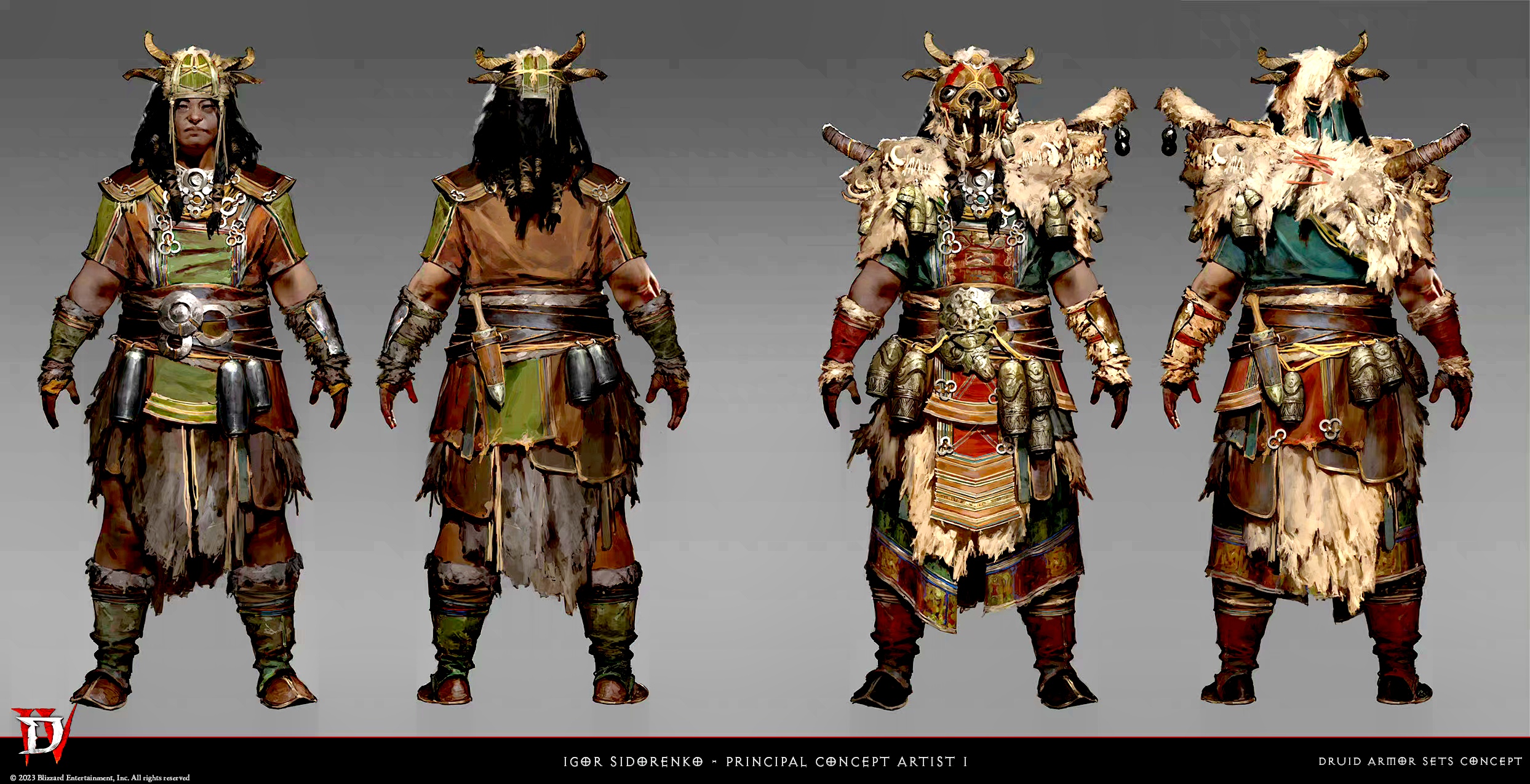 游戏暗黑破坏神4人物设定图稿欣赏