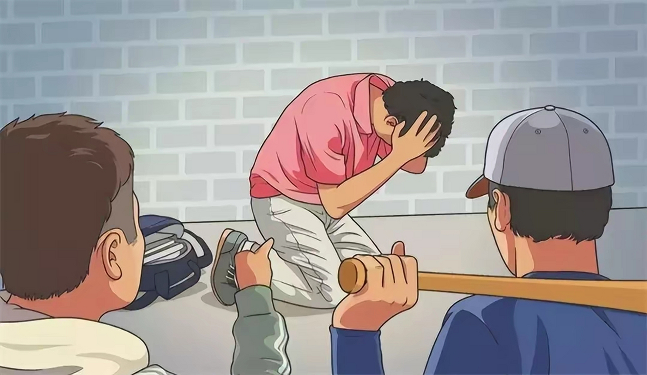 突然,1男子冲出来,手持铁棍,狠狠砸向这5个男生,1个当场死亡,1个被打