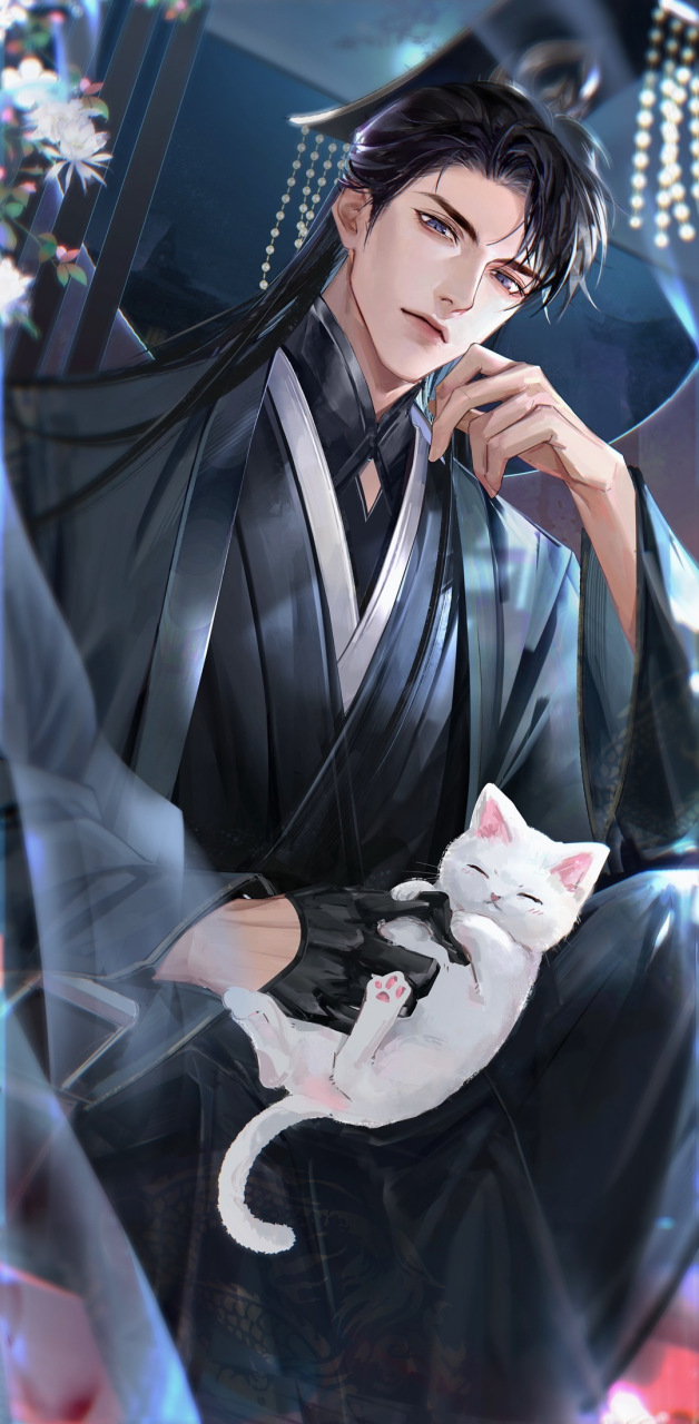 二哈和他的白猫师尊# 壁纸 踏~威严感, 撸猫[吃鲸]#corrupt乄雨霖铃