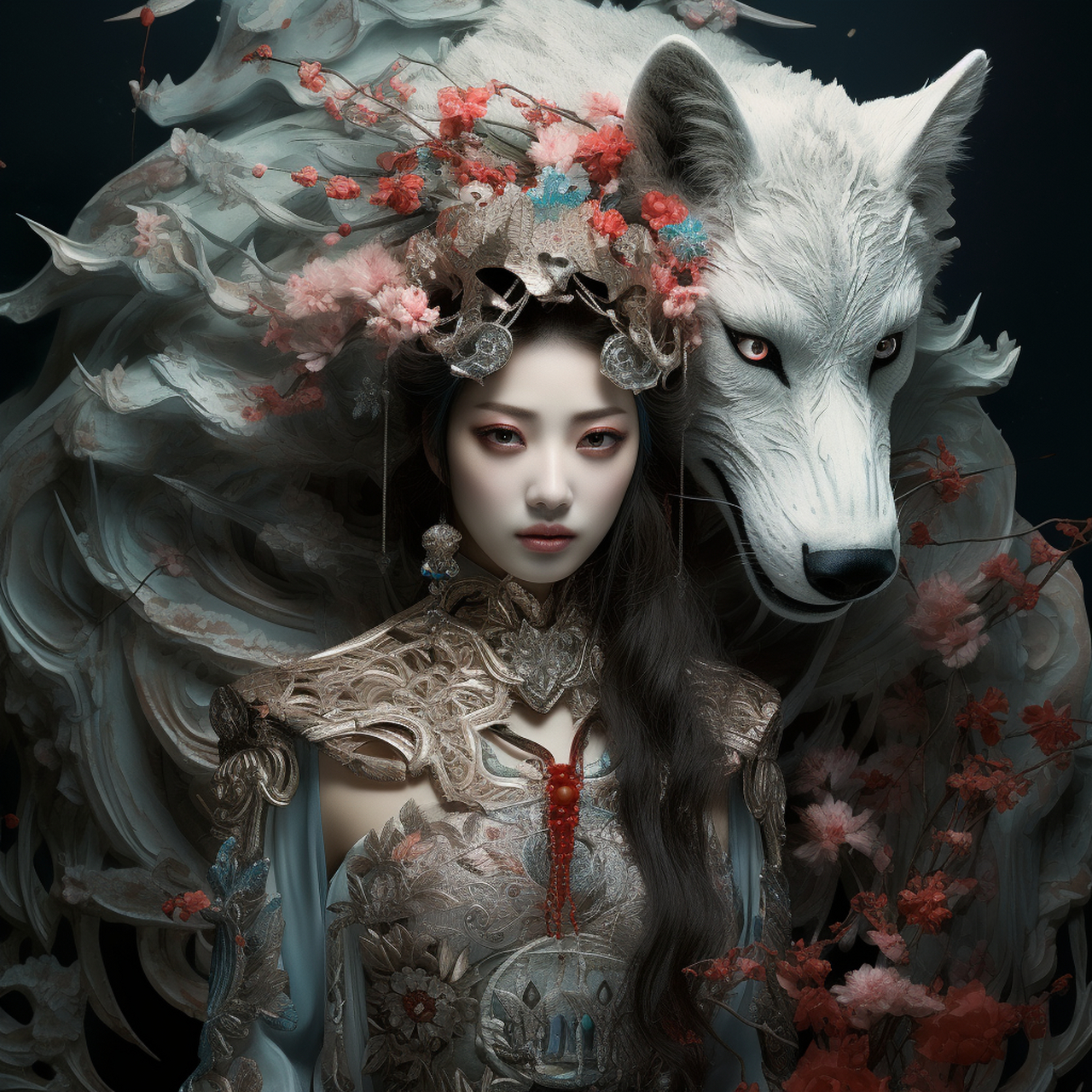 怪谈# 《法苑珠林》卷五八——百岁狼化为女人,名曰知女,状如美女,坐