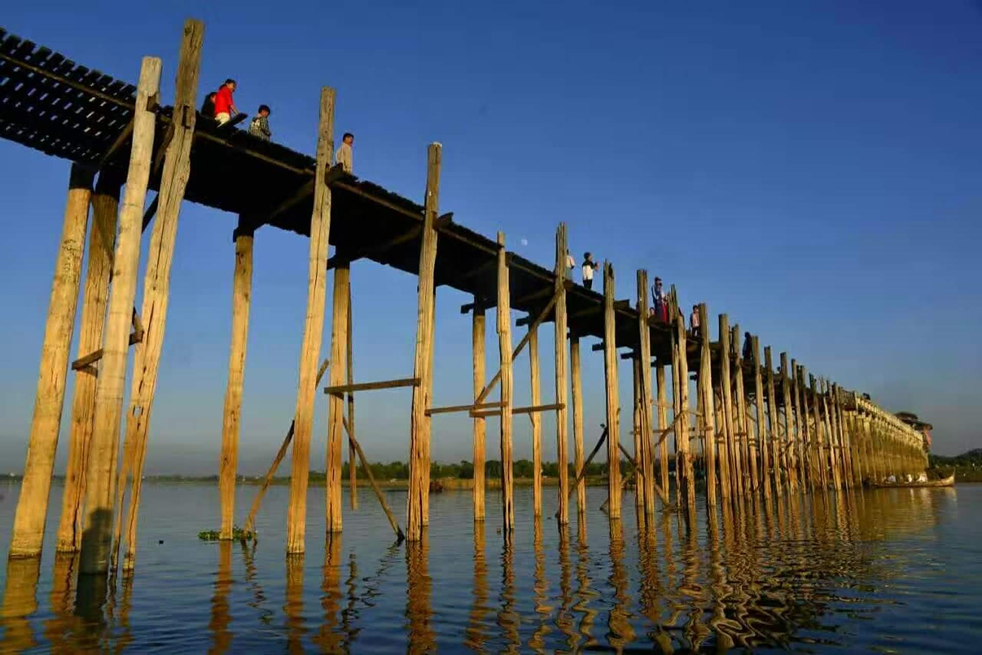 缅甸曼德勒乌本桥,世界最长柚木桥,1.