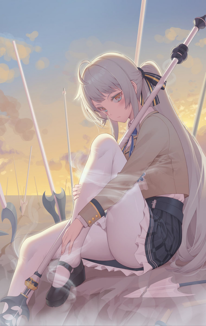 甜美可爱♡ - 白丝袜插画特辑 - 完美包覆双腿的「白丝袜」,有着不