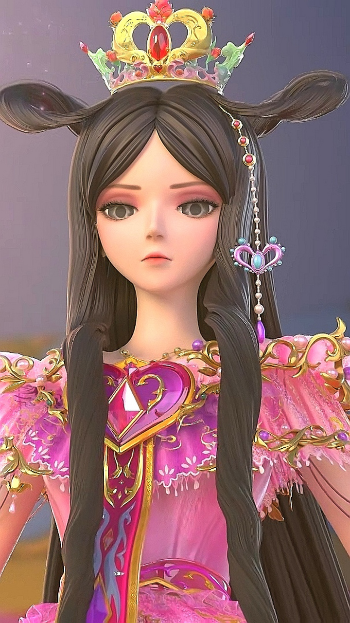 罗丽仙子动漫手机壁纸分享,她在《叶罗丽x光浮尘》中以全新造型登场了