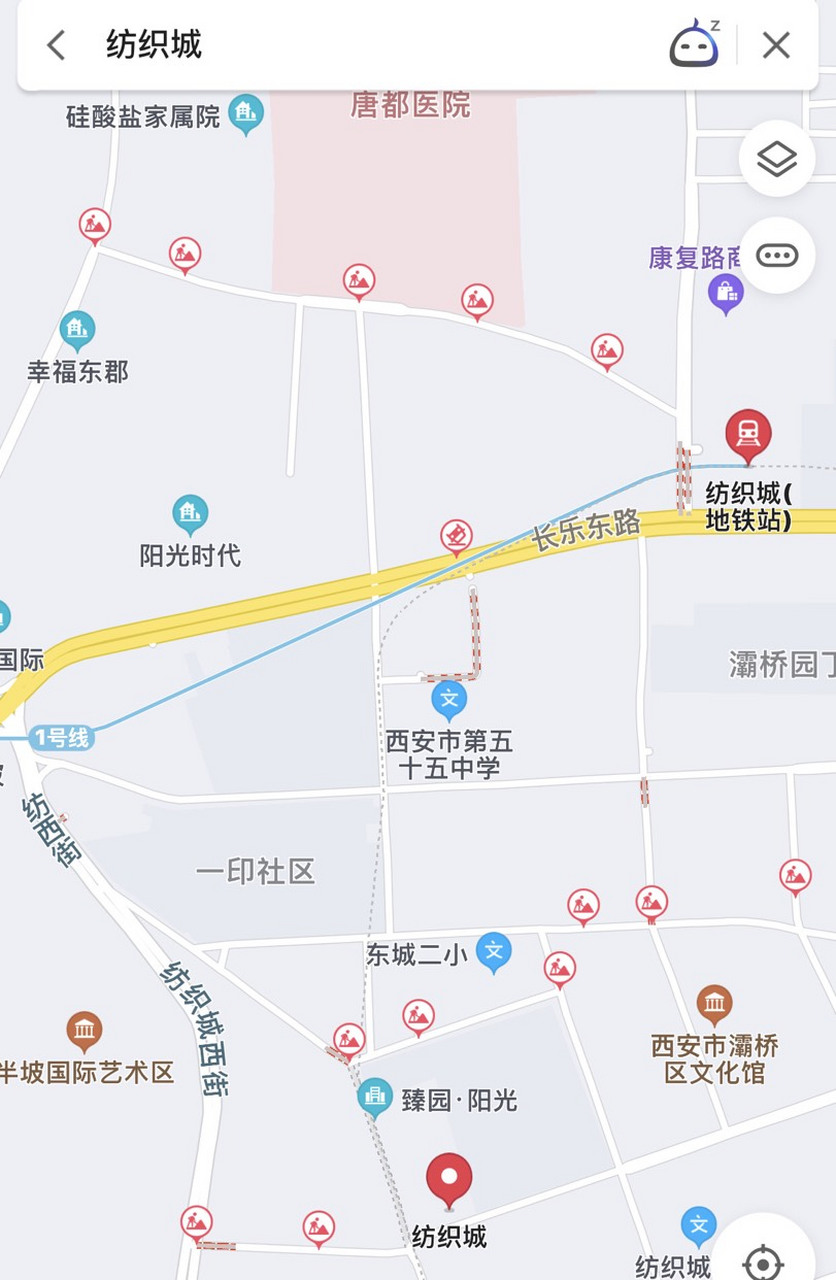 西安市灞桥区地图放大图片