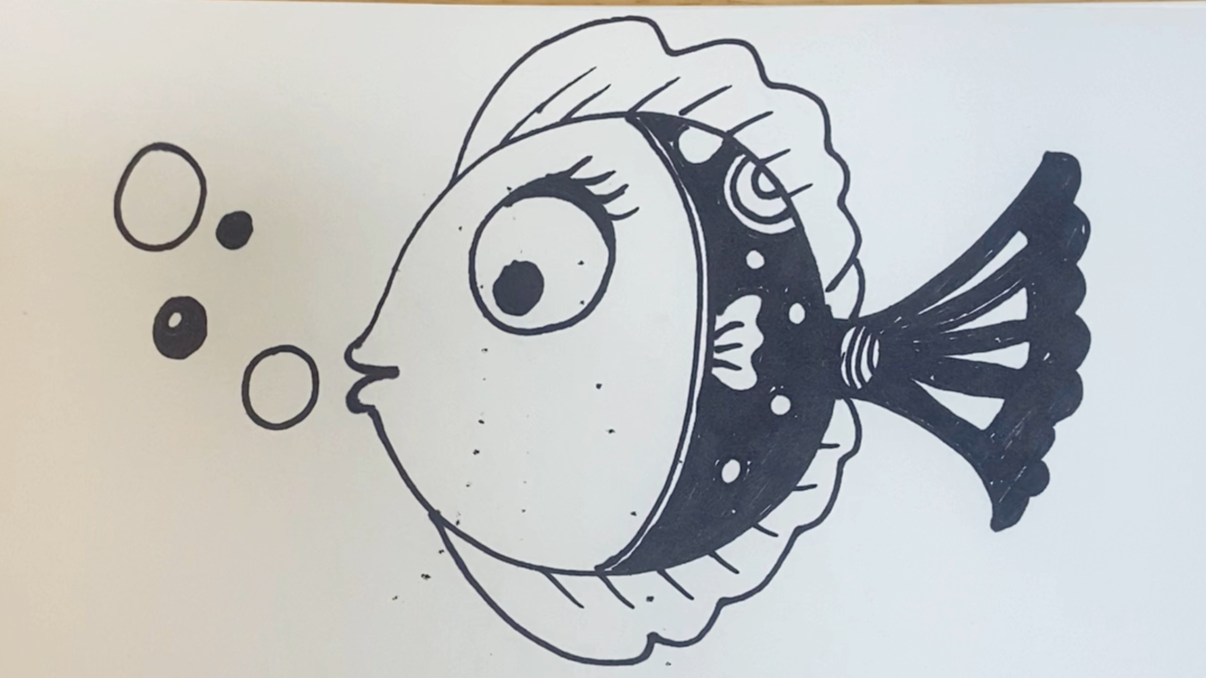 一分钟线描画 鱼(2)