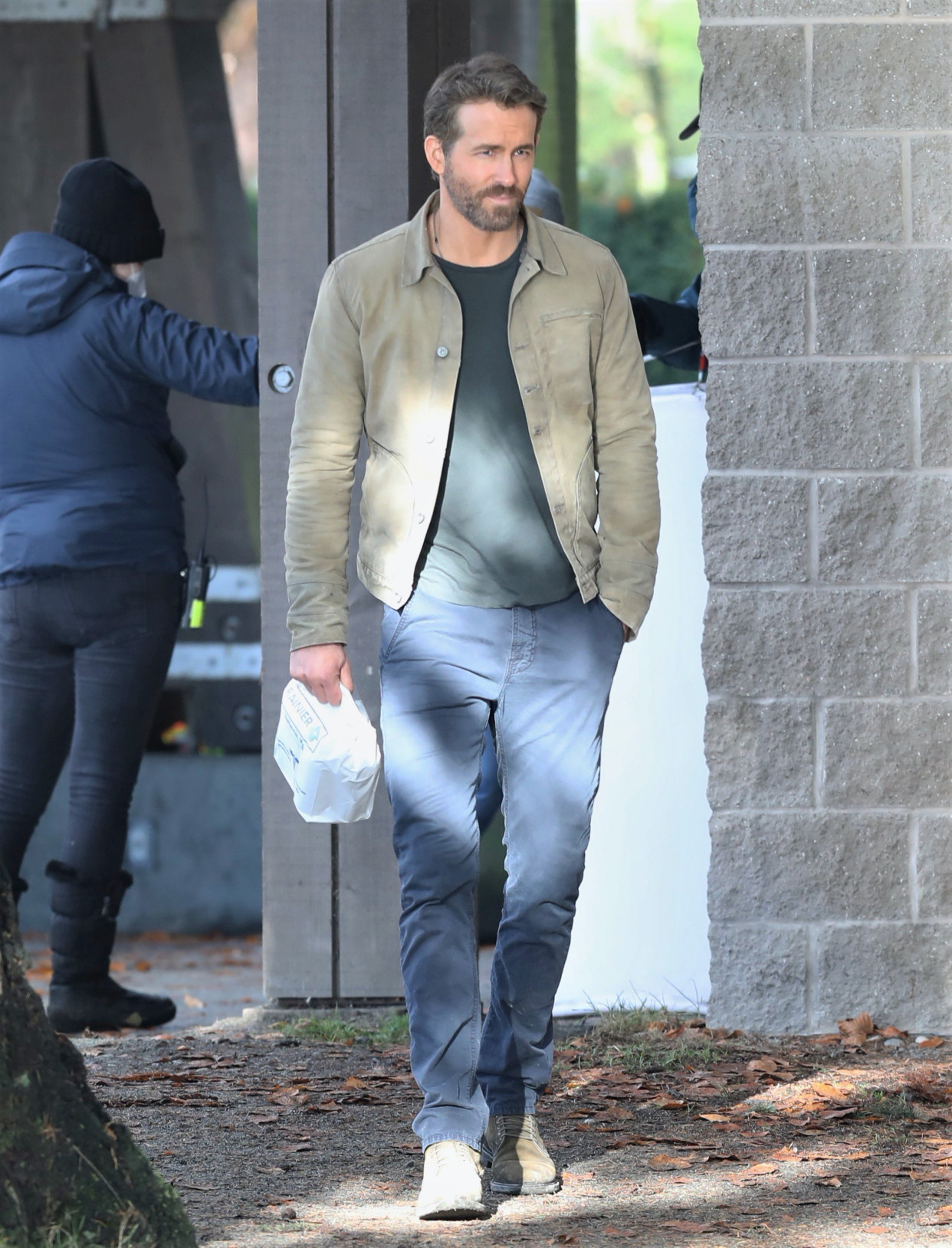 瑞安·雷诺兹(ryanreynolds)拍摄新片《亚当计划》高清片场照