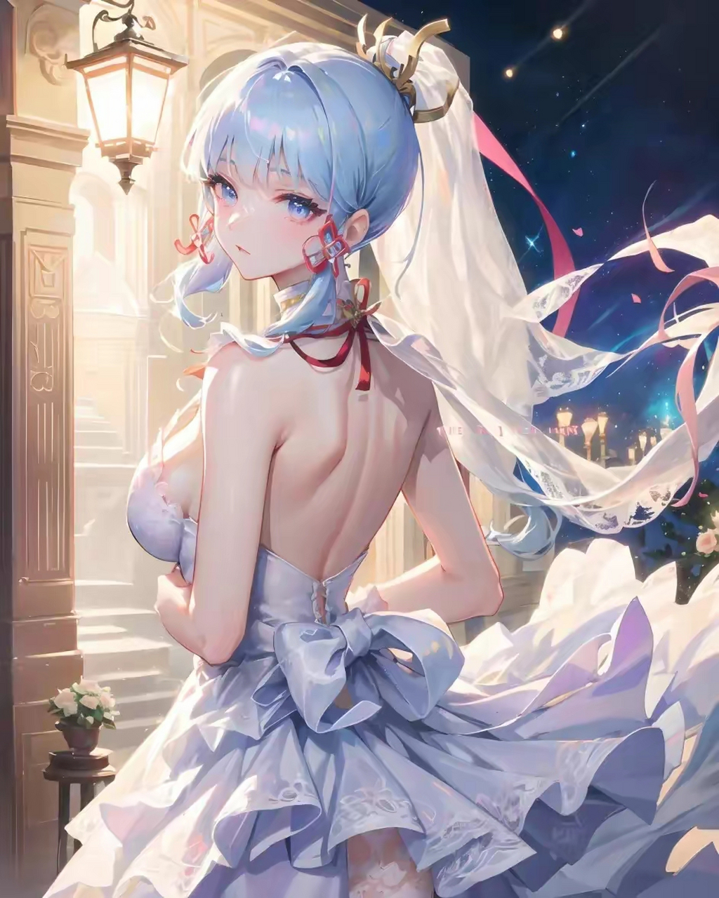 原神女角色婚纱照的样子,原地结婚!