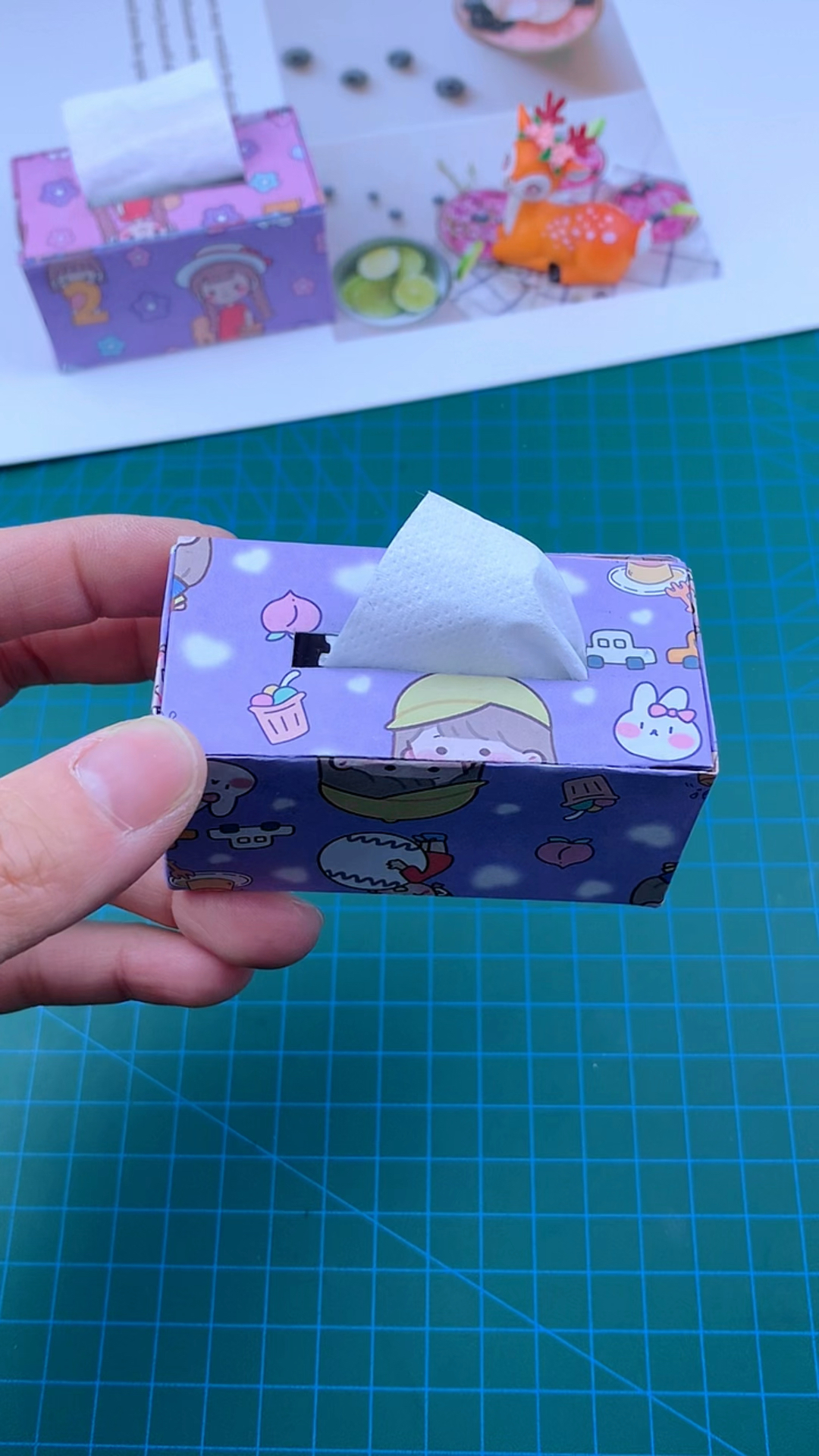 可爱的迷你纸巾盒,简单又实用.