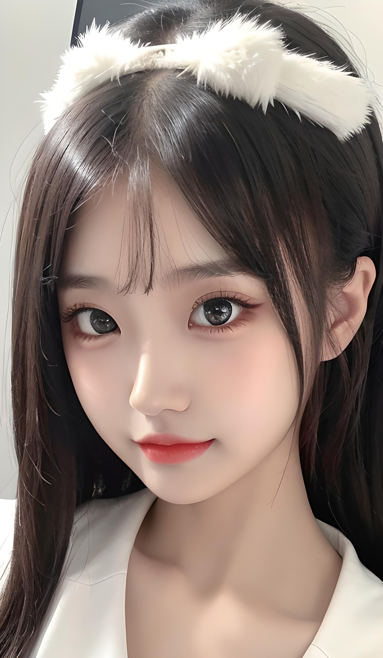 很清秀的小姑娘