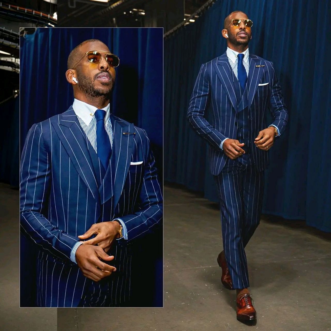 nba球星穿西装外套,有了身高,气质形象就是不一样