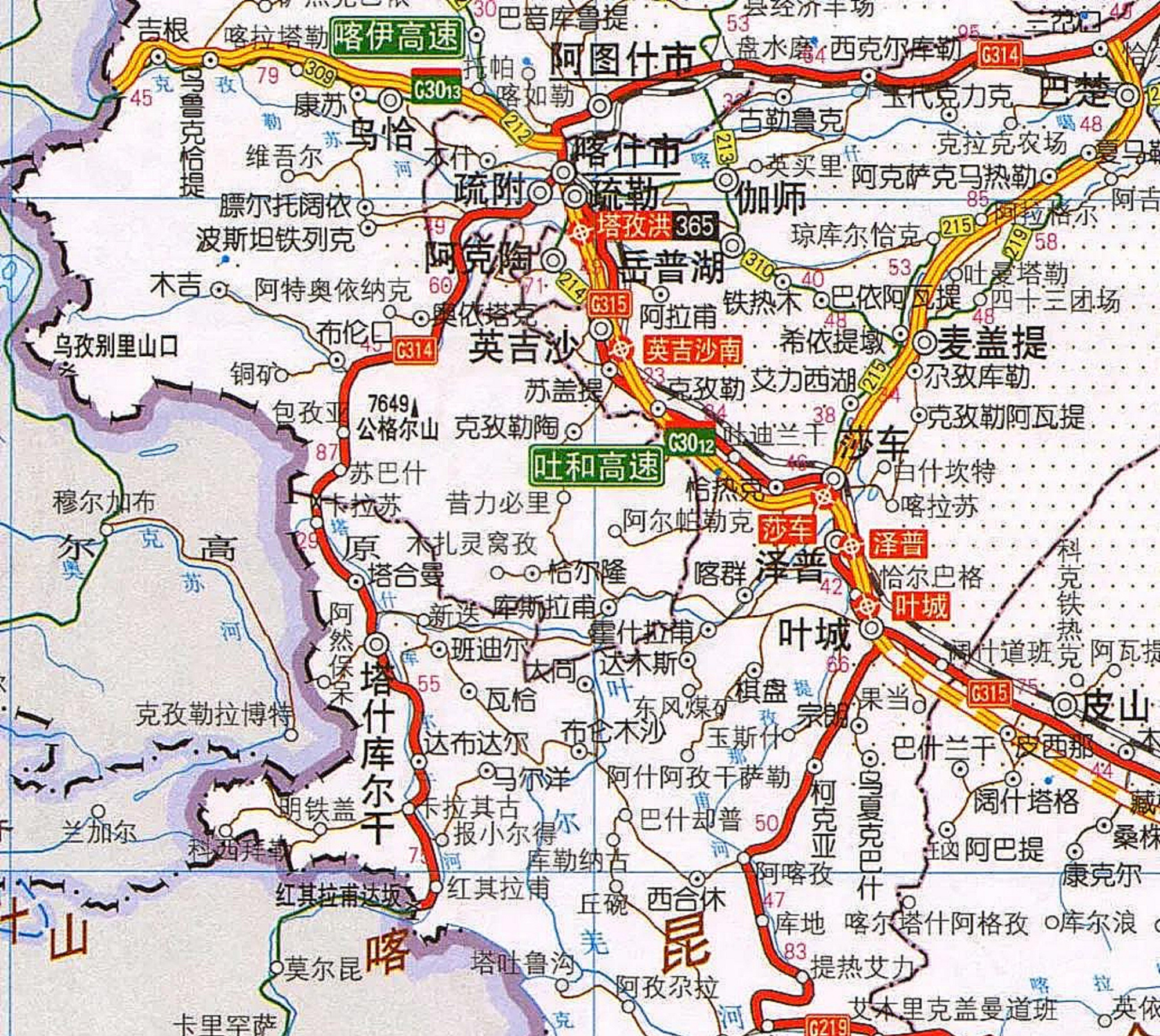 从新疆塔县到莎车有一条塔莎古道,全长310公里,一路穿越昆仑山