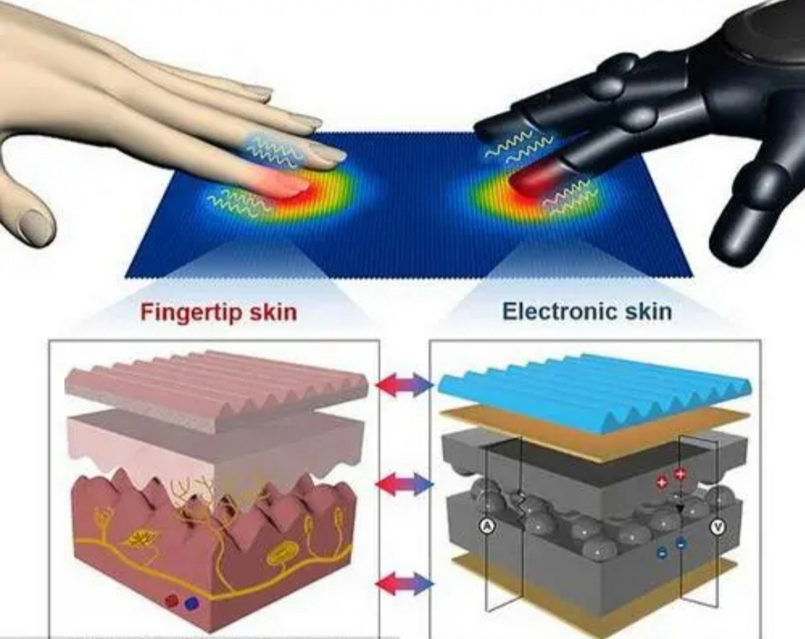 人造柔性电子皮肤可重建触觉,治疗皮肤损伤者,助力美容  近期,美国