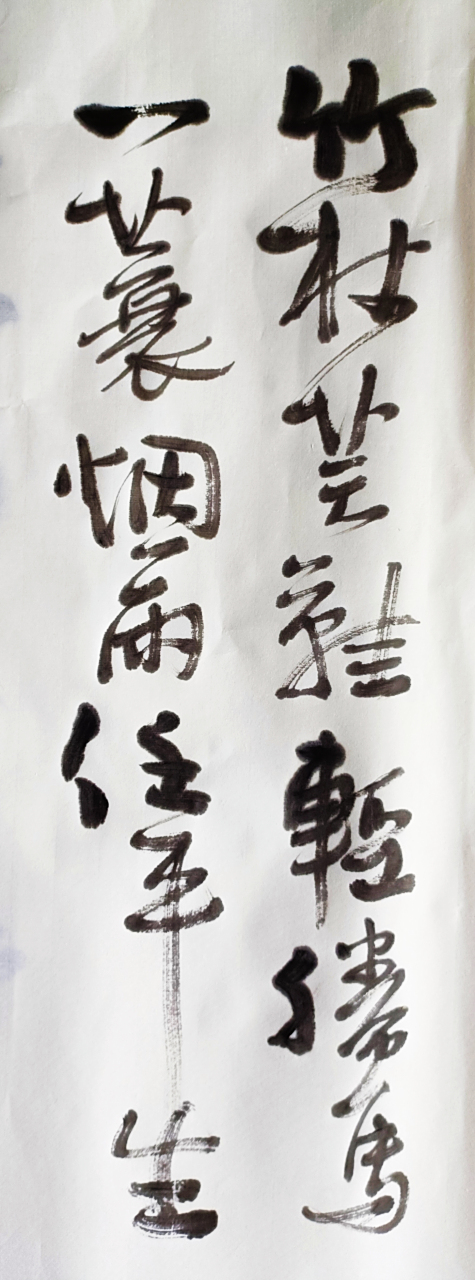 竹杖芒鞋轻胜马,一蓑烟雨任平生