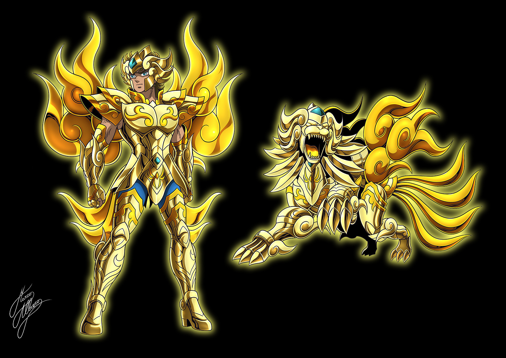 《圣斗士星矢[gf]2022[/gf]黄金魂》黄金圣衣与着装形态欣赏