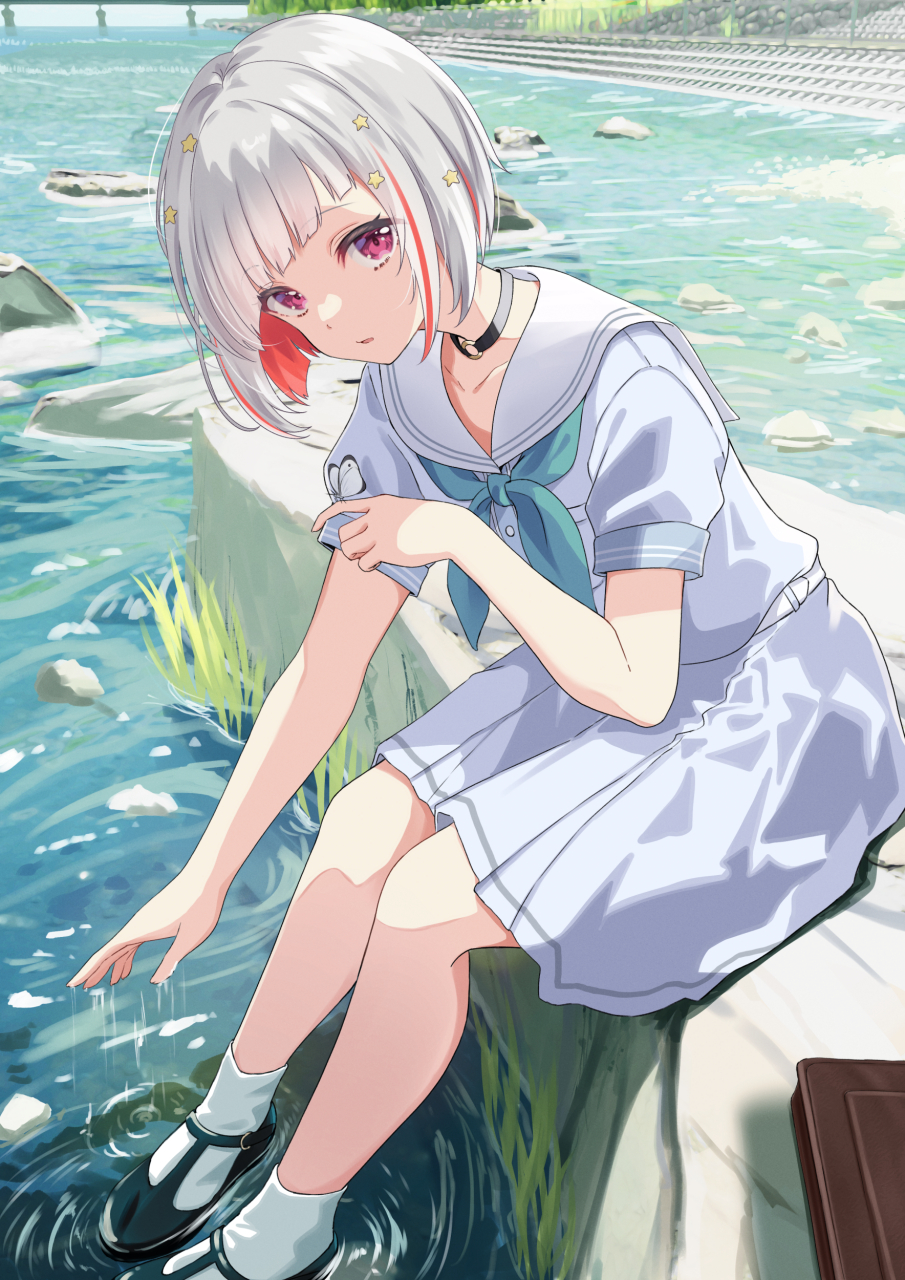 画师:塩かずのこ,短发水手服少女夕雾缀理#二次元美图# #我爱二次元