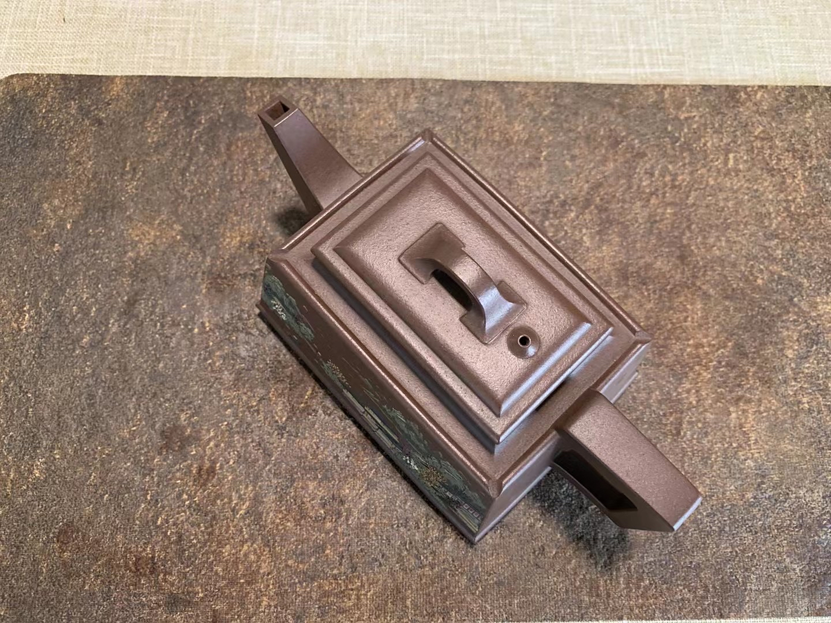 紫砂壶# #全手工#  【仕方壶】原矿铁砂泥  430cc 研究员级高工