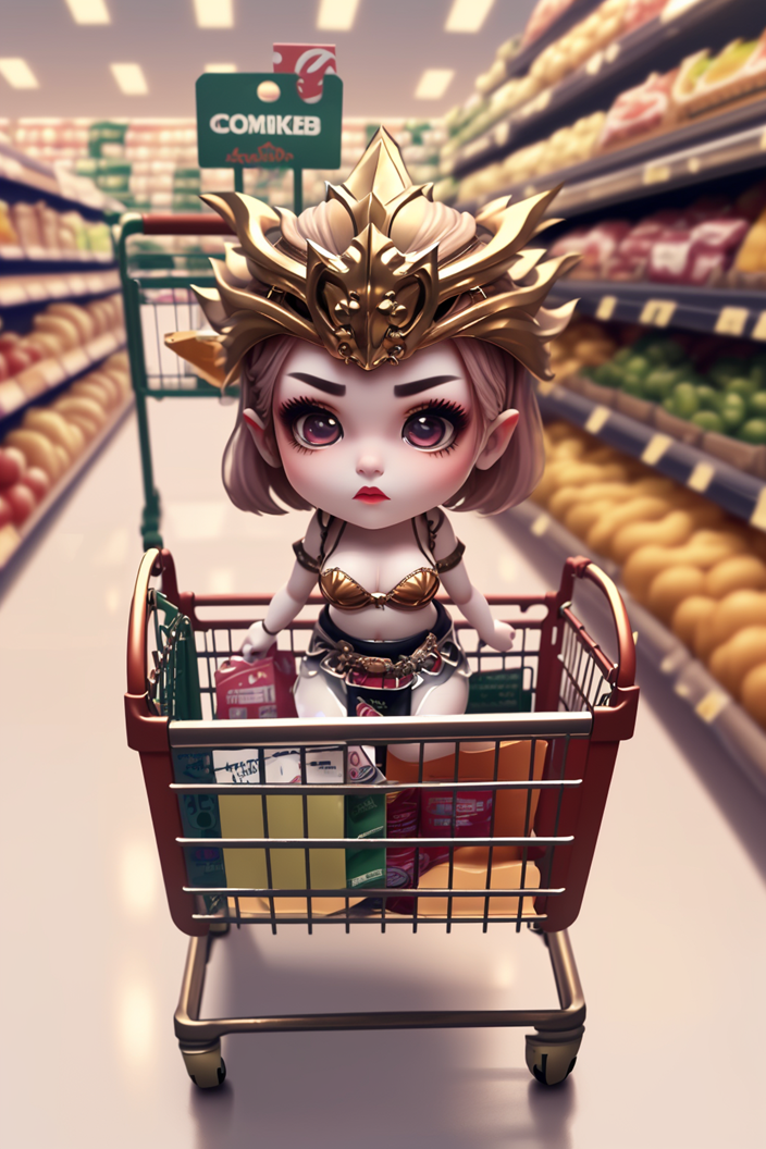 超可爱的q版美杜莎女王美图